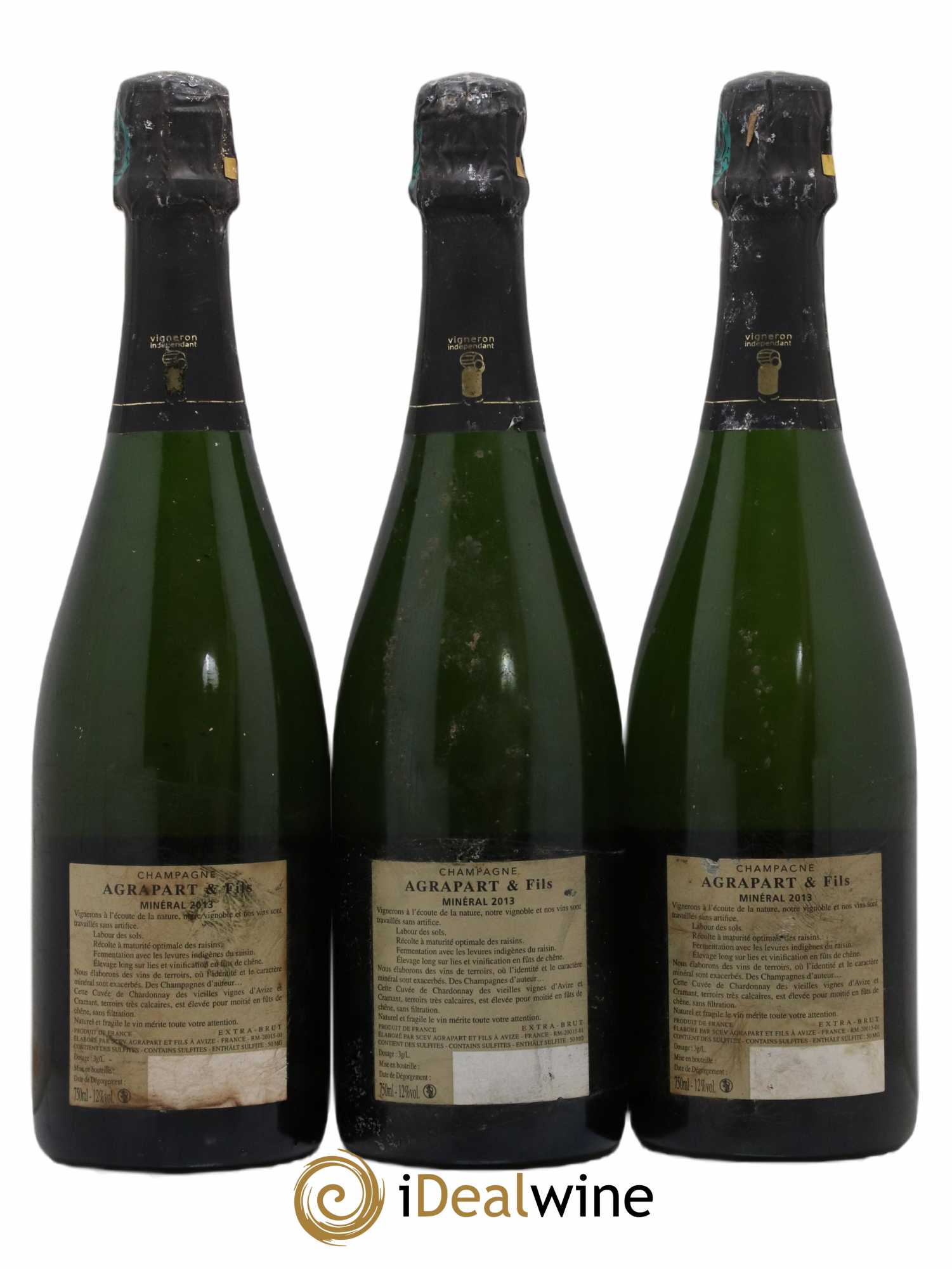Minéral Blanc de Blancs Extra-Brut Agrapart & Fils 2013 - Lot de 3 bouteilles - 1