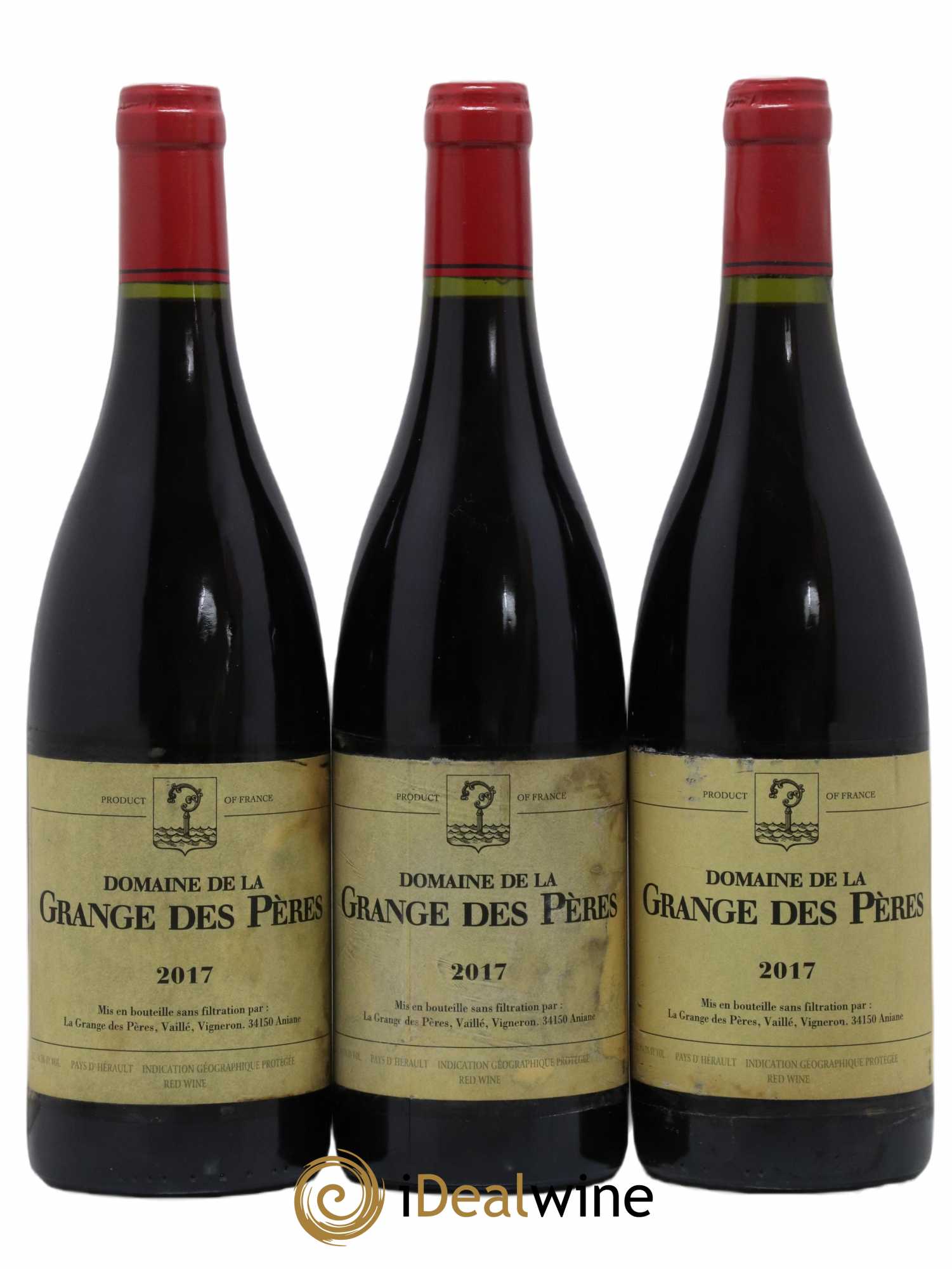 Pays d'Hérault Grange des Pères Laurent Vaillé 2017 - Lot de 3 bouteilles - 0