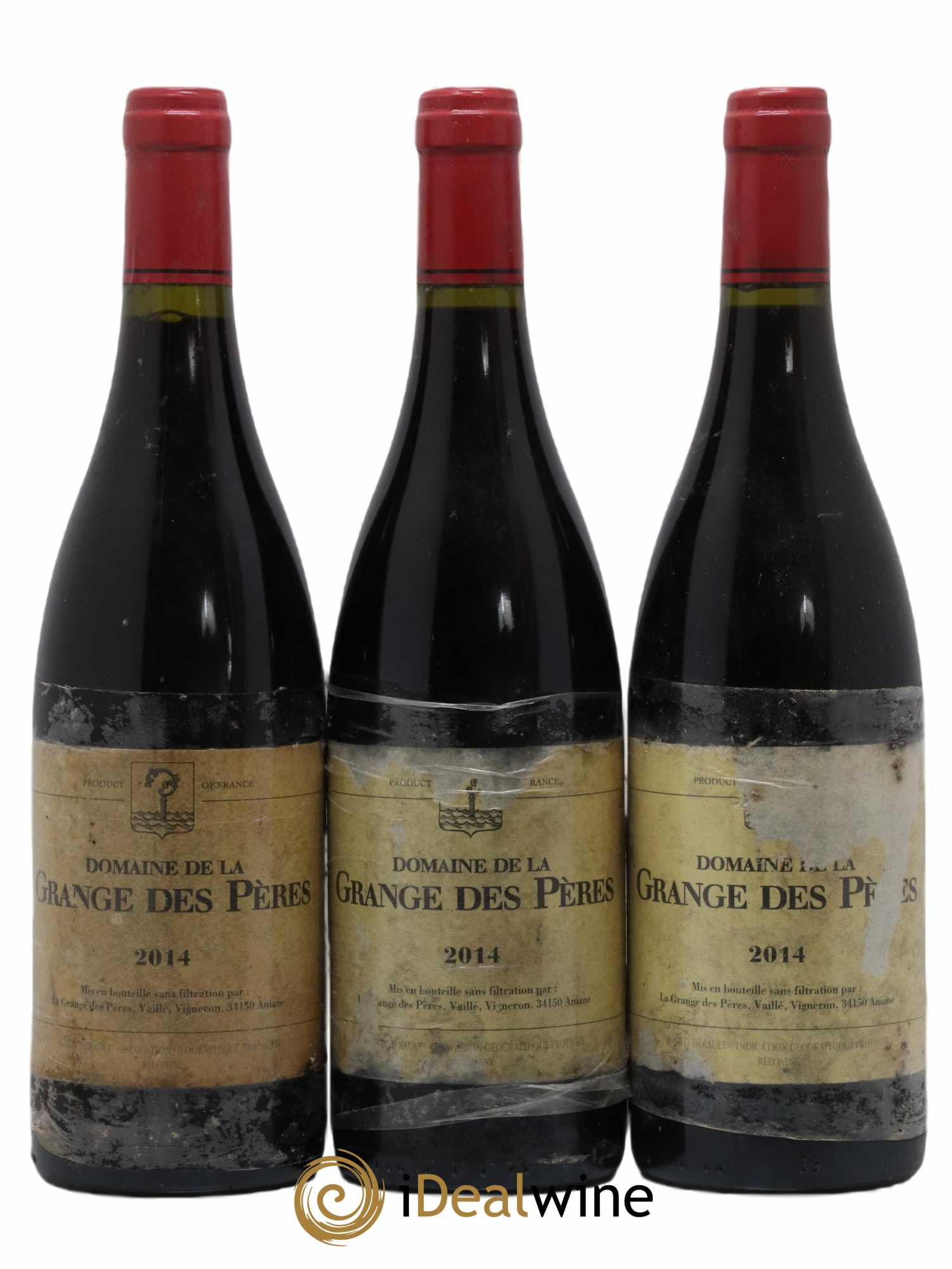Pays d'Hérault Grange des Pères Laurent Vaillé 2014 - Lot de 3 bouteilles - 0