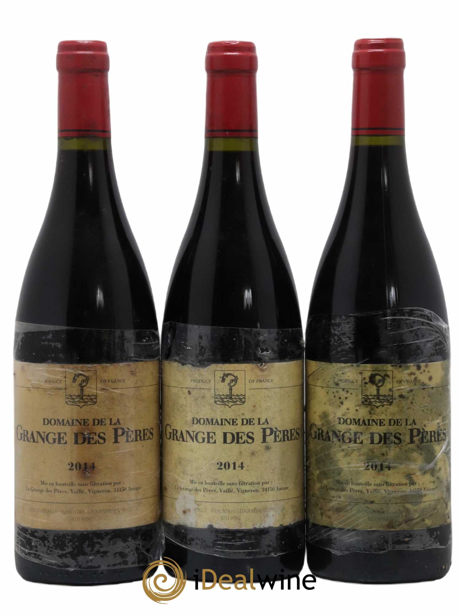 Pays d'Hérault Grange des Pères Laurent Vaillé 2014 - Lot de 3 bouteilles - 0
