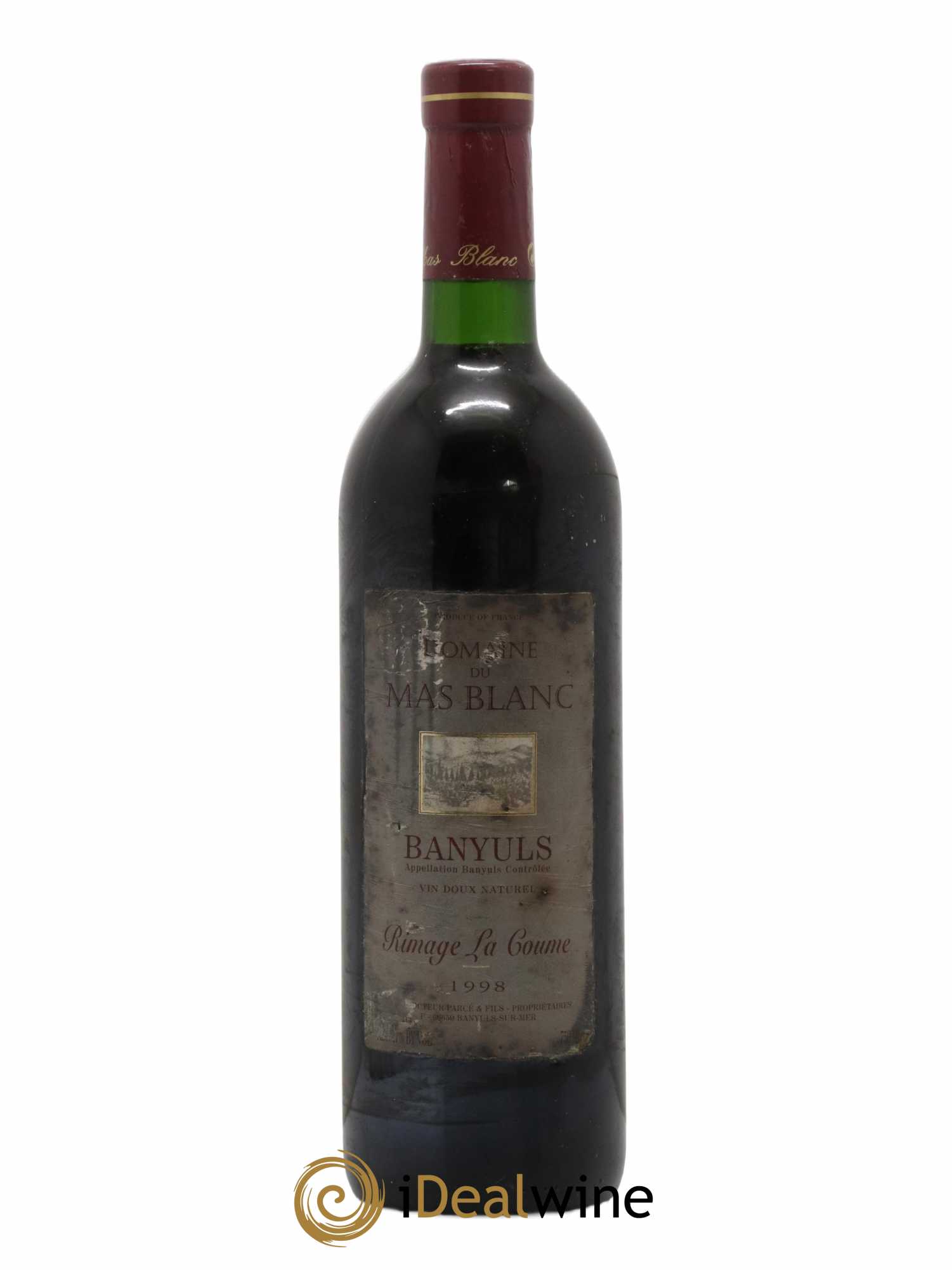 Banyuls Rimage La Coume Mas Blanc (Domaine du) - Parcé et Fils 1998 - Lot de 1 bouteille - 0