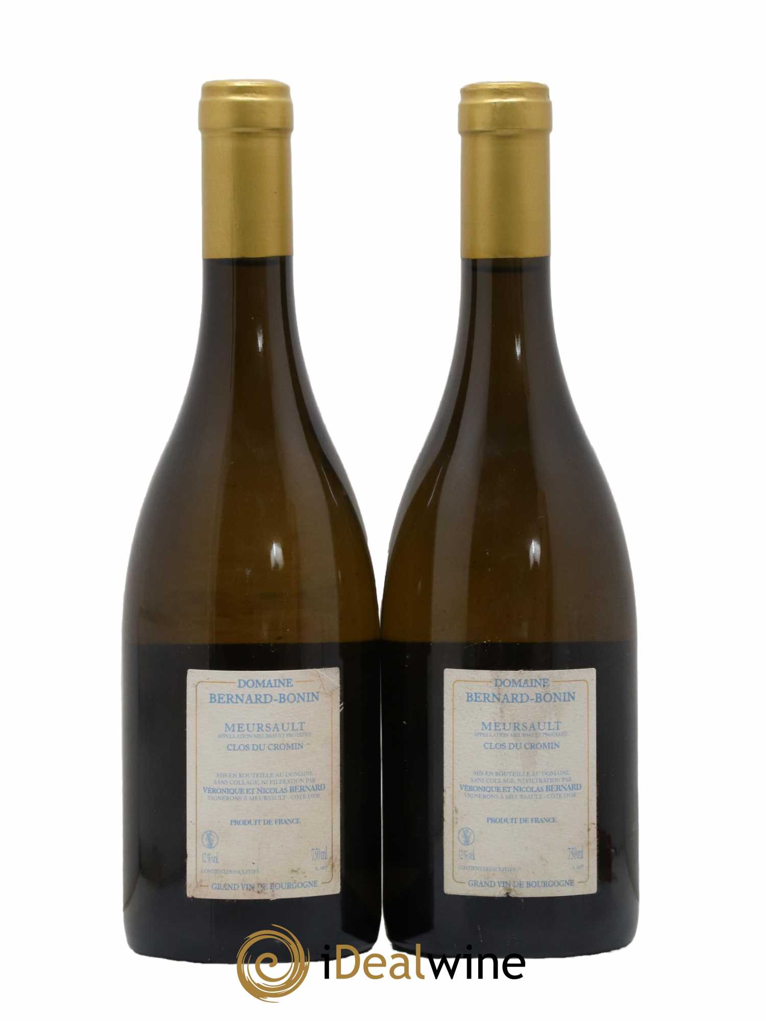 Meursault Clos du Cromin Bernard Bonin 2016 - Lot de 2 bouteilles - 1
