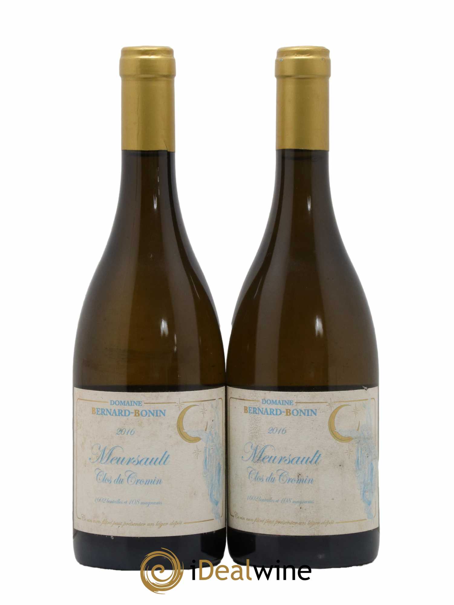 Meursault Clos du Cromin Bernard Bonin 2016 - Lot de 2 bouteilles - 0