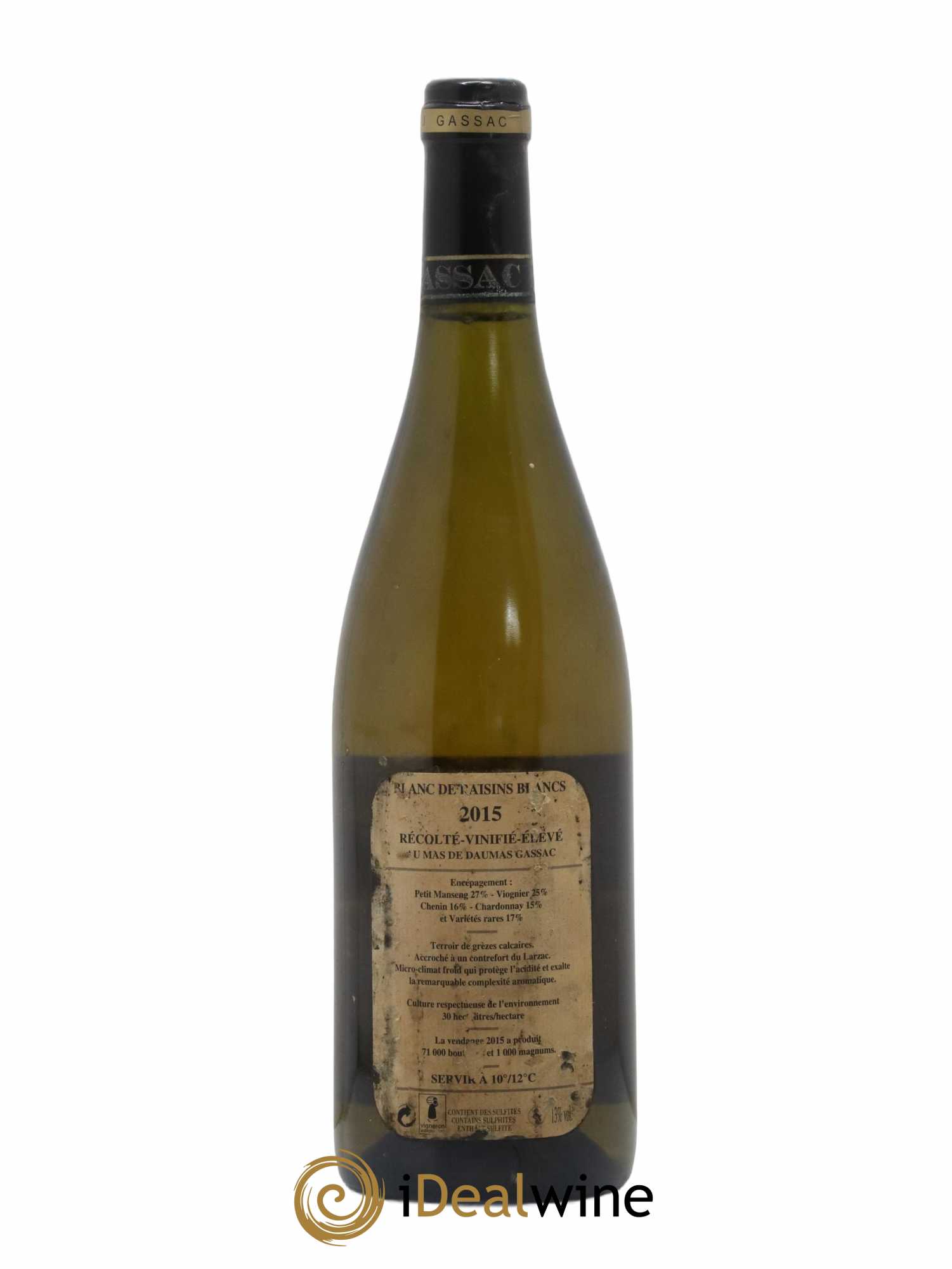 Saint-Guilhem-le-Désert - Cité d'Aniane Mas Daumas Gassac Famille Guibert de La Vaissière 2015 - Lot de 1 bouteille - 1