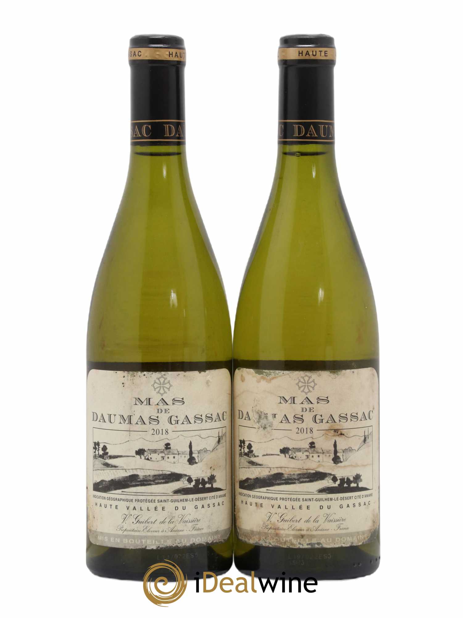 Saint-Guilhem-le-Désert - Cité d'Aniane Mas Daumas Gassac Famille Guibert de La Vaissière 2018 - Lot de 2 bouteilles - 0