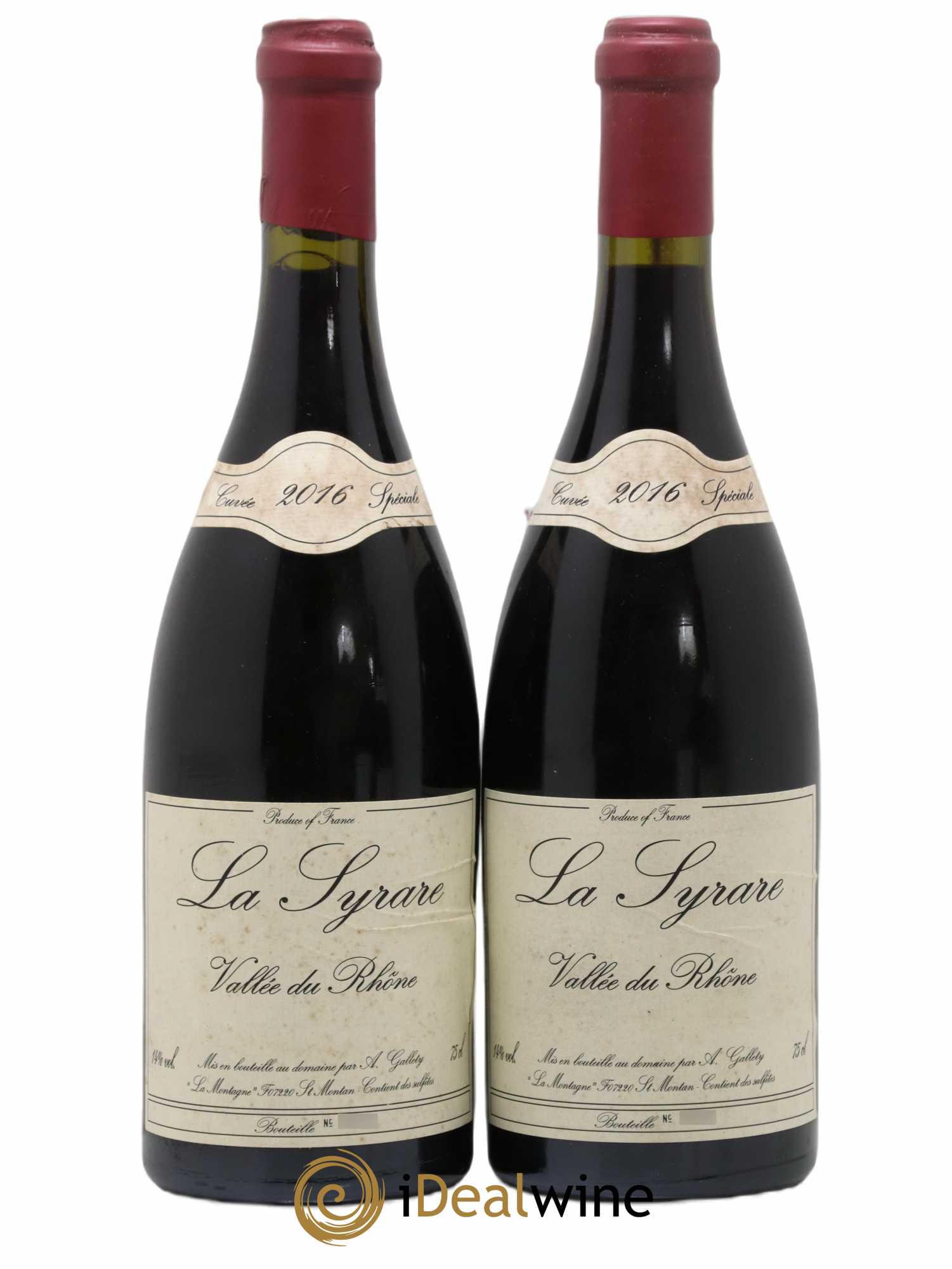 Côtes du Vivarais La Syrare Gallety (Domaine) 2016 - Lot de 2 bouteilles - 0