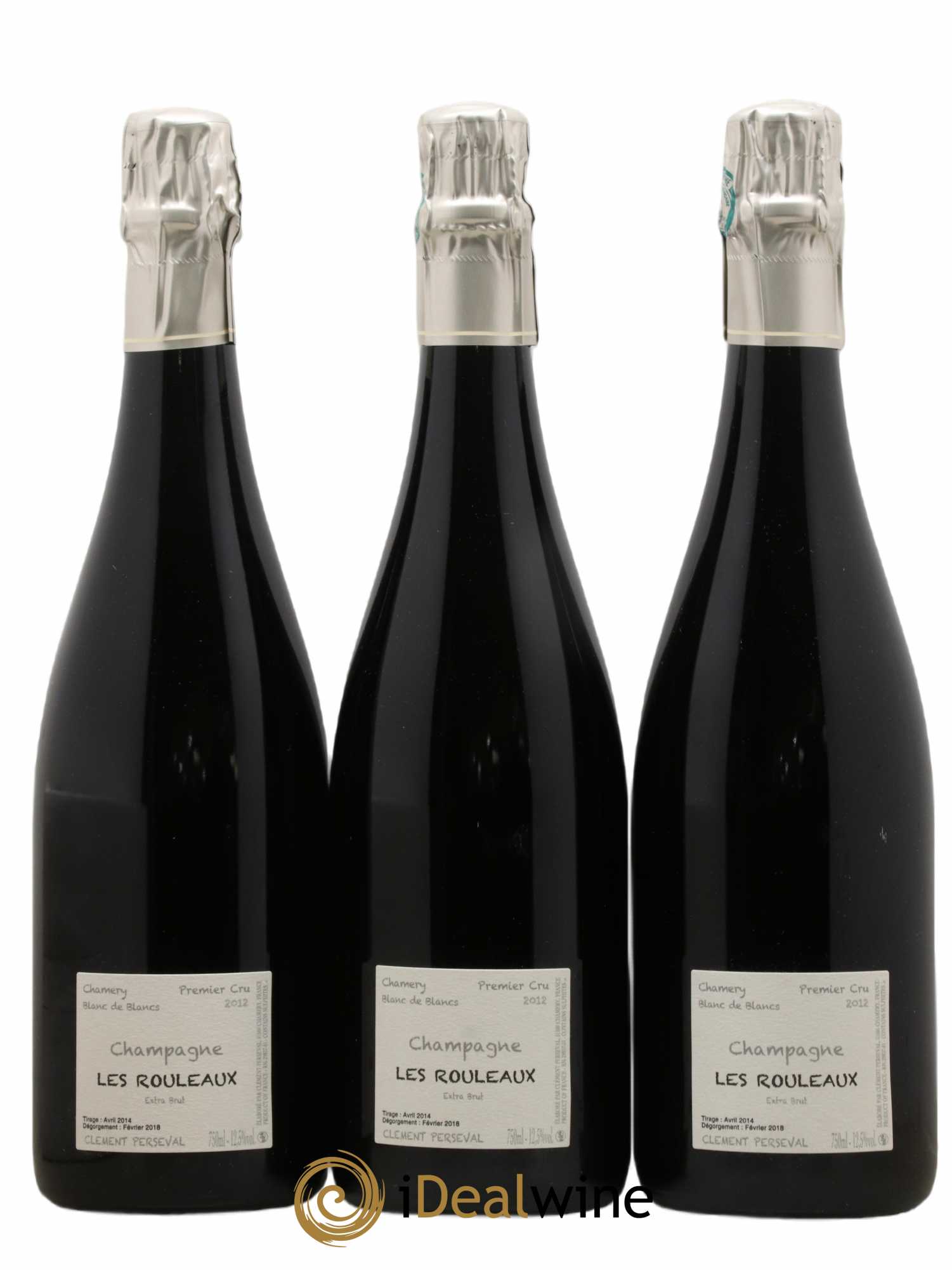 Champagne Les Rouleaux Thomas Perseval 2012 - Lot de 3 bouteilles - 0