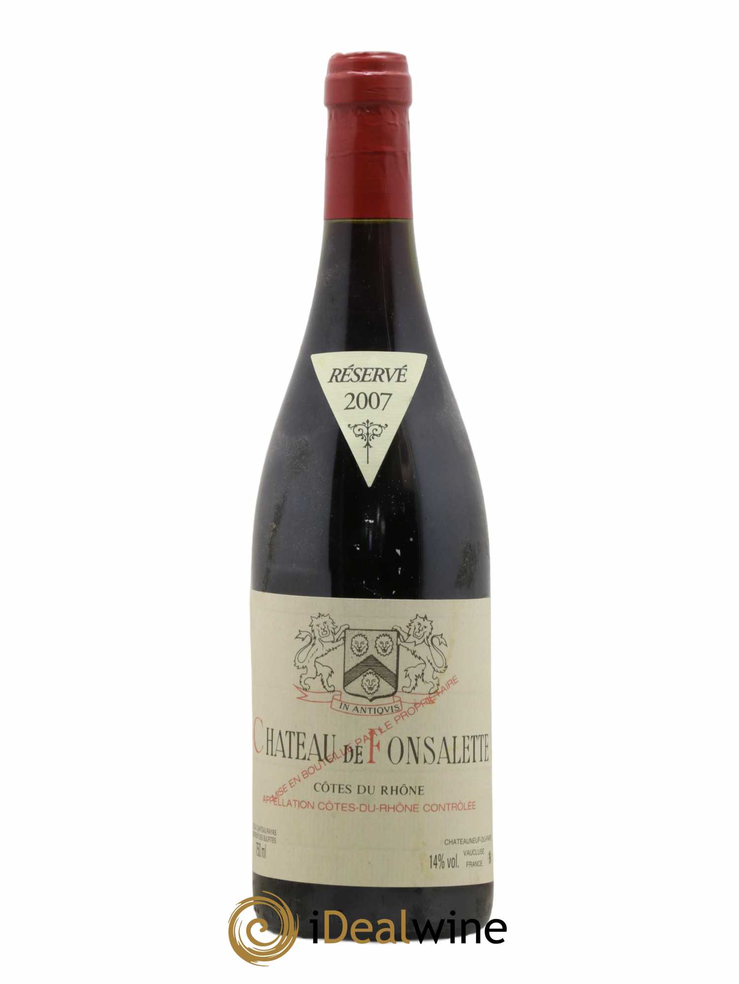 Côtes-du-Rhône Château de Fonsalette Emmanuel Reynaud 2007 - Lot de 1 bouteille - 0