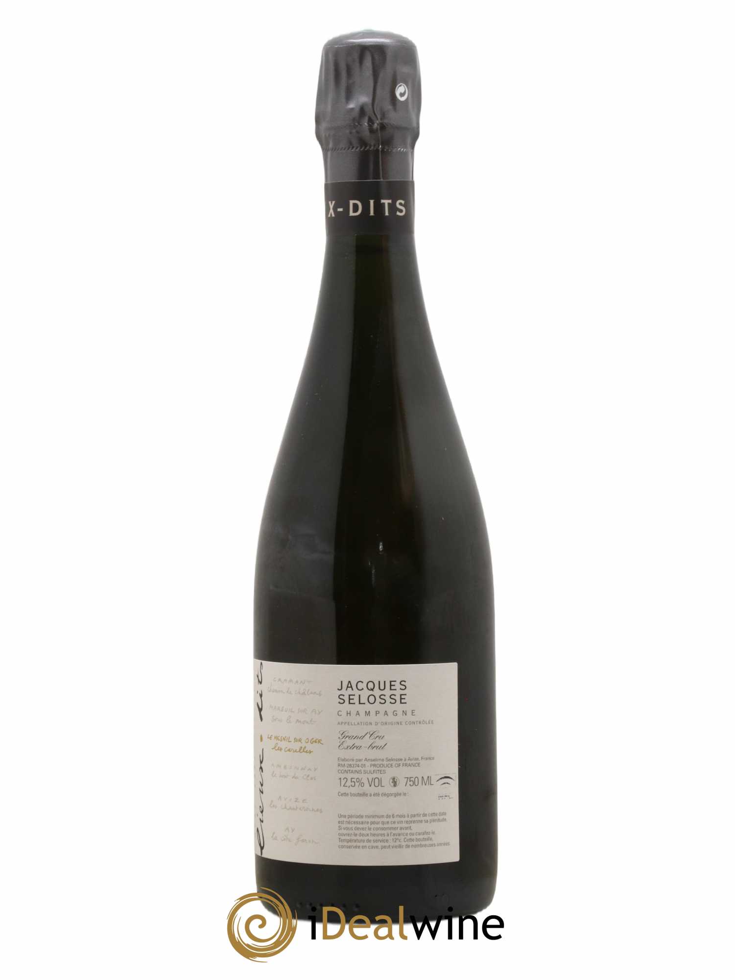 Les Carelles Blanc de Blancs Jacques Selosse - Lot de 1 bouteille - 1