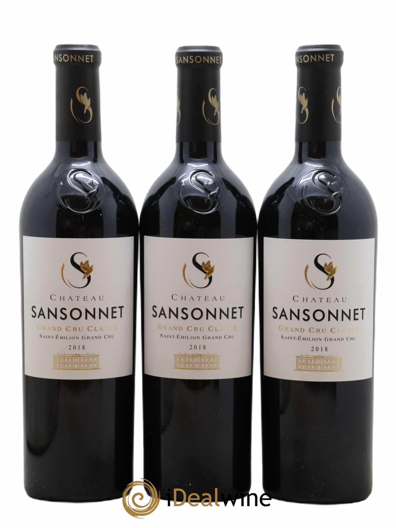 Château Sansonnet Grand Cru Classé 2018 - Lot de 6 bouteilles - 1