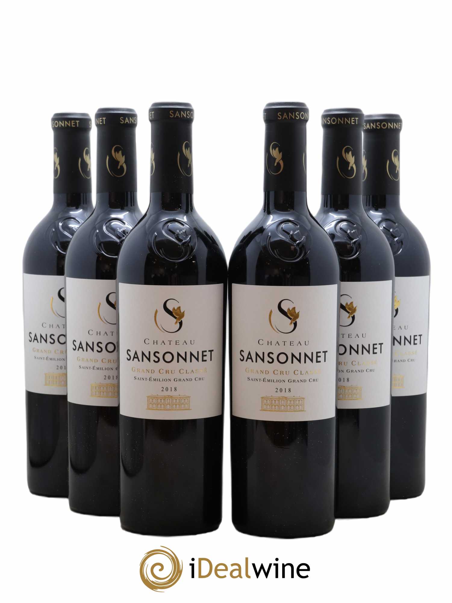 Château Sansonnet Grand Cru Classé 2018 - Lot de 6 bouteilles - 0