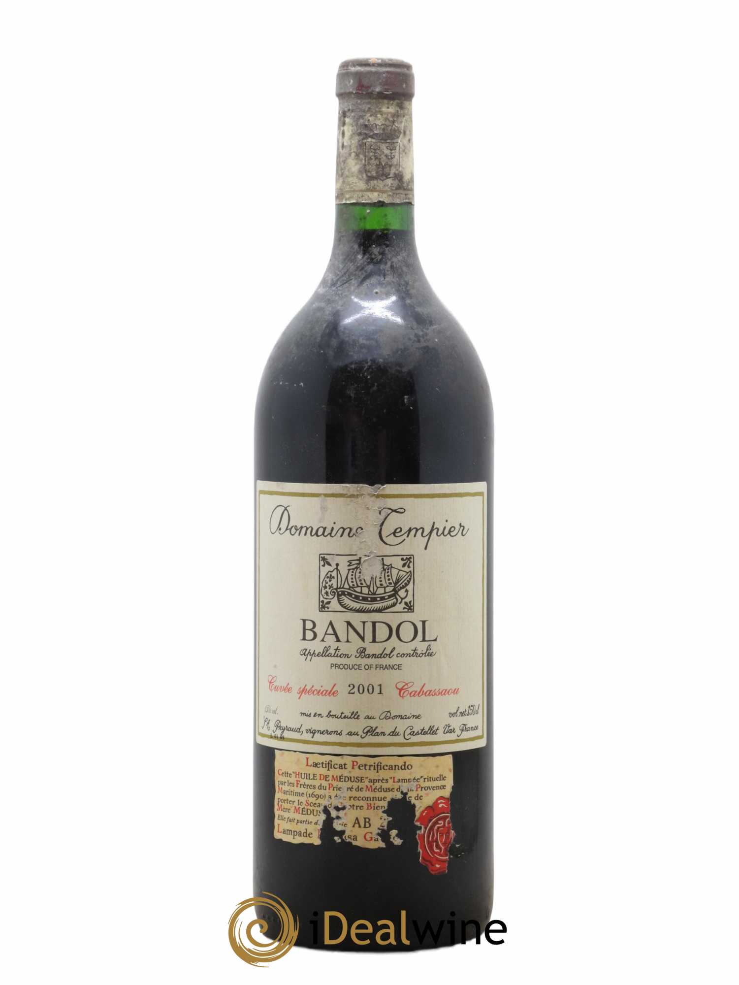 Bandol Domaine Tempier Cuvée Cabassaou Famille Peyraud 2001 - Lot de 1 magnum - 0