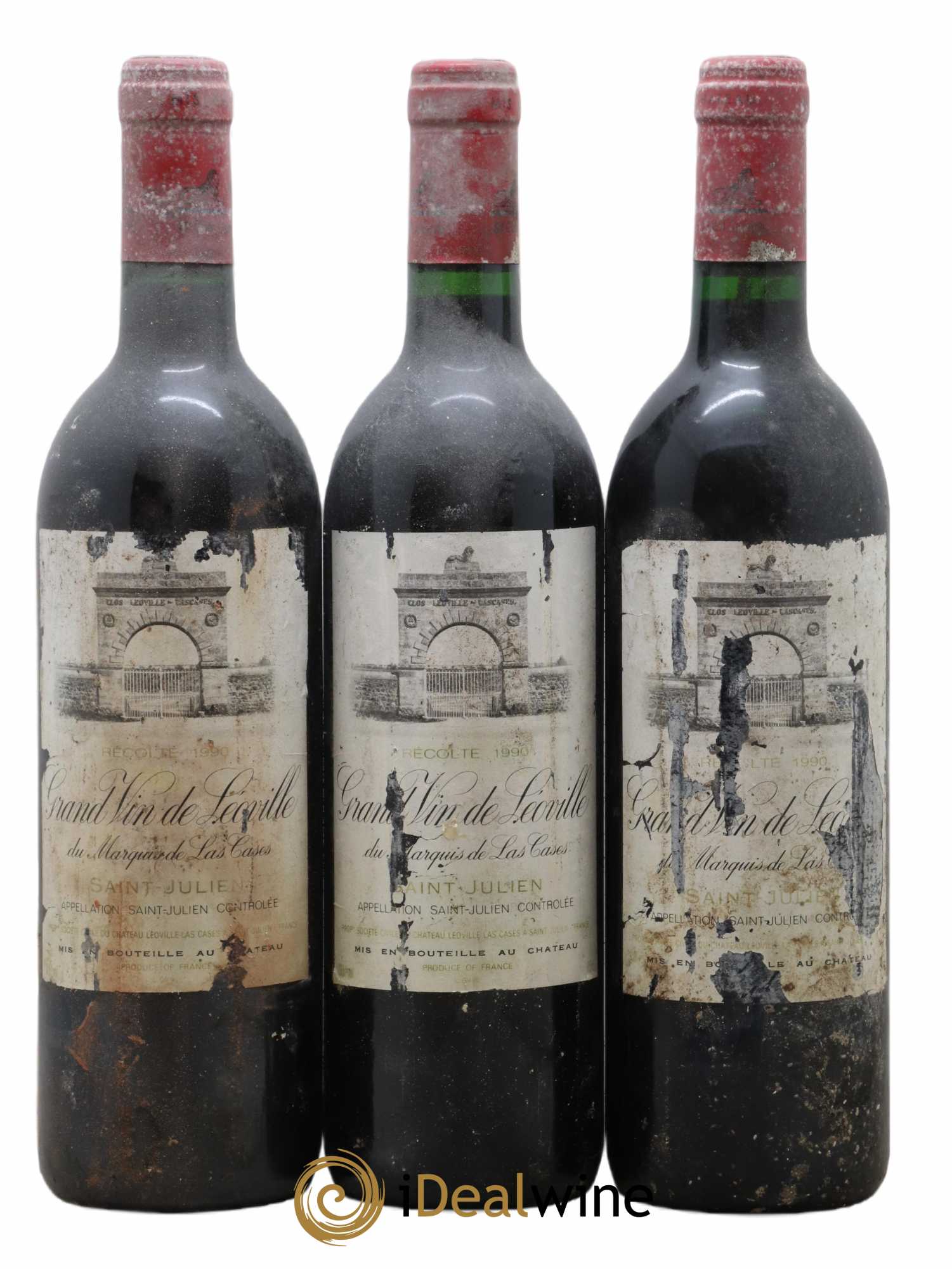 Château Léoville Las Cases 2ème Grand Cru Classé 1990 - Lot de 3 bouteilles - 0