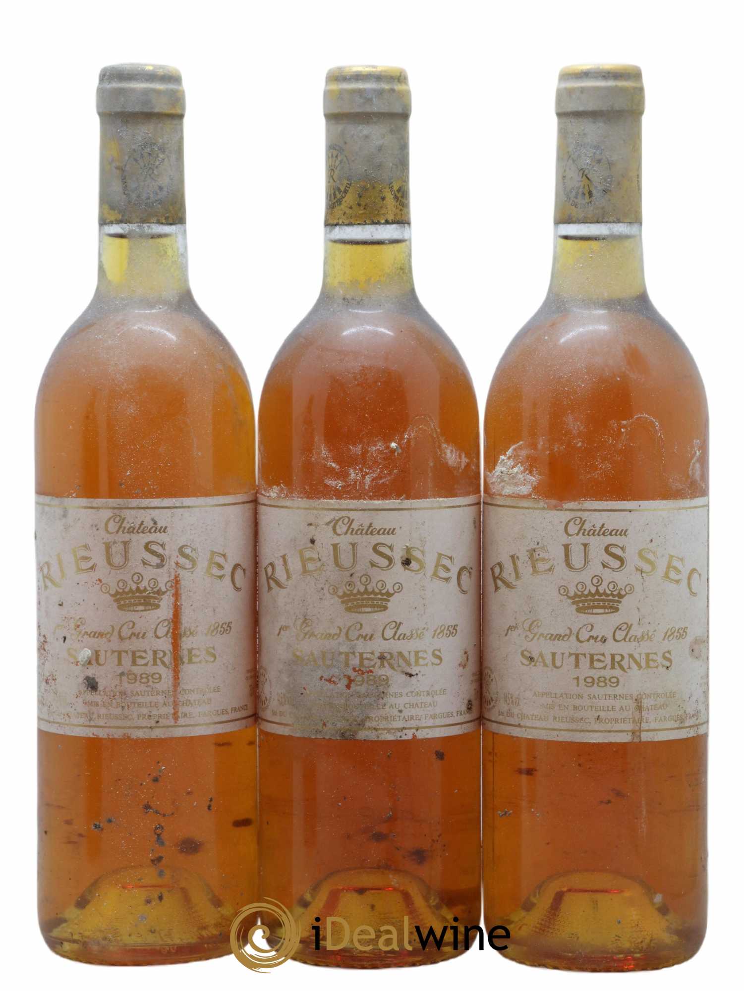 Château Rieussec 1er Grand Cru Classé 1989 - Lotto di 3 bottiglie - 0