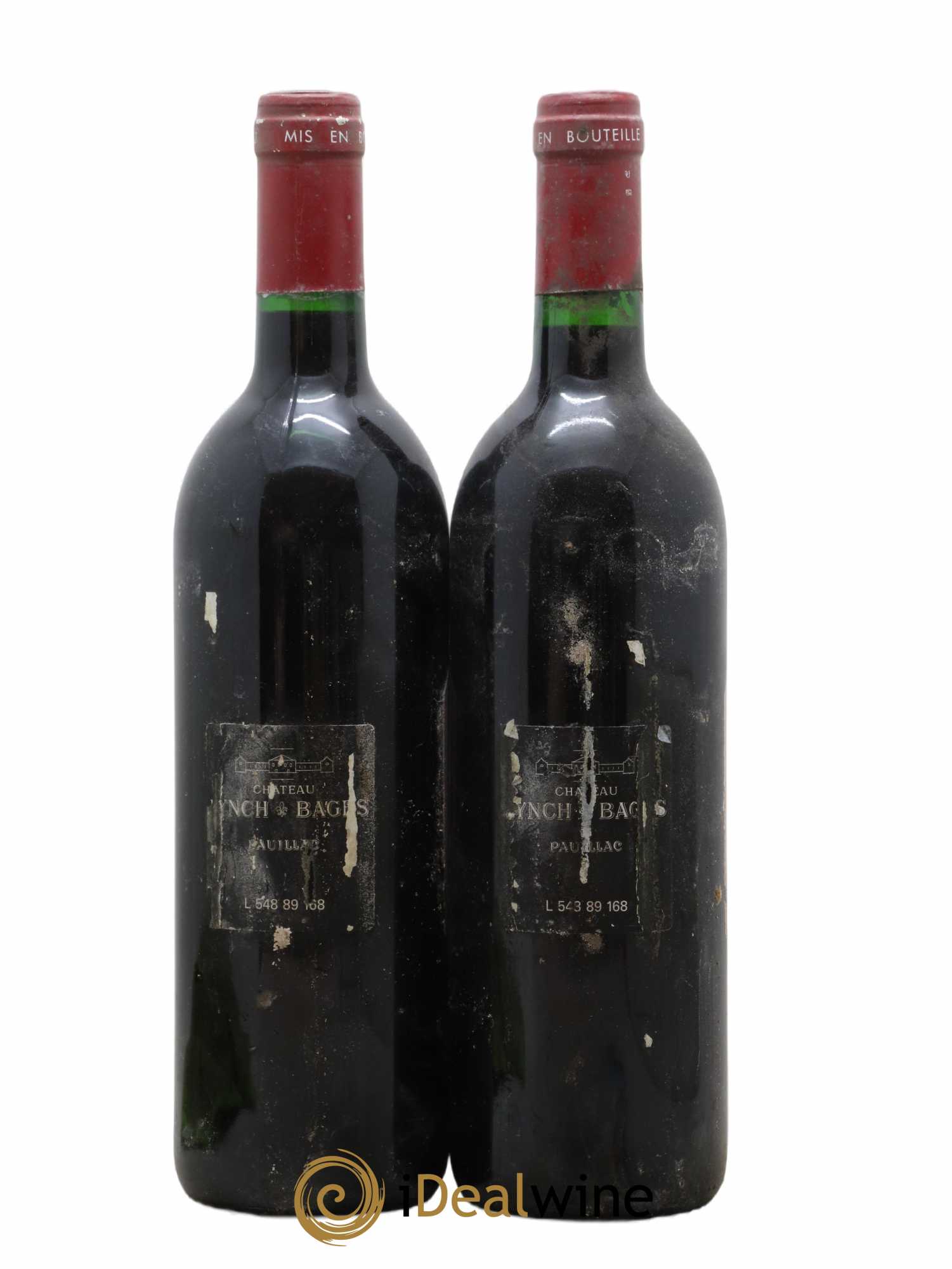 Château Lynch Bages 5ème Grand Cru Classé 1989 - Lot de 2 bouteilles - 1