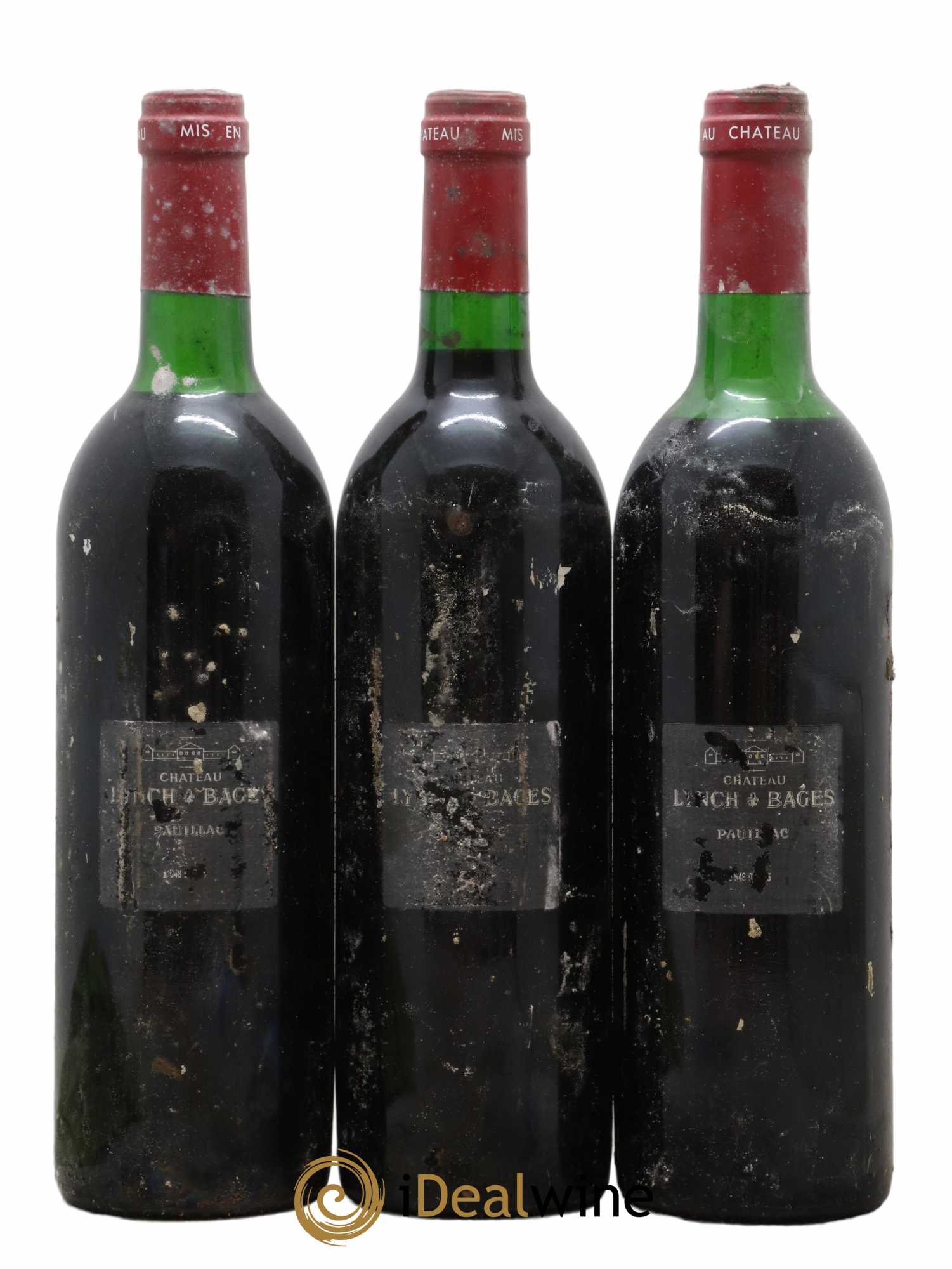 Château Lynch Bages 5ème Grand Cru Classé 1990 - Lot de 3 bouteilles - 1
