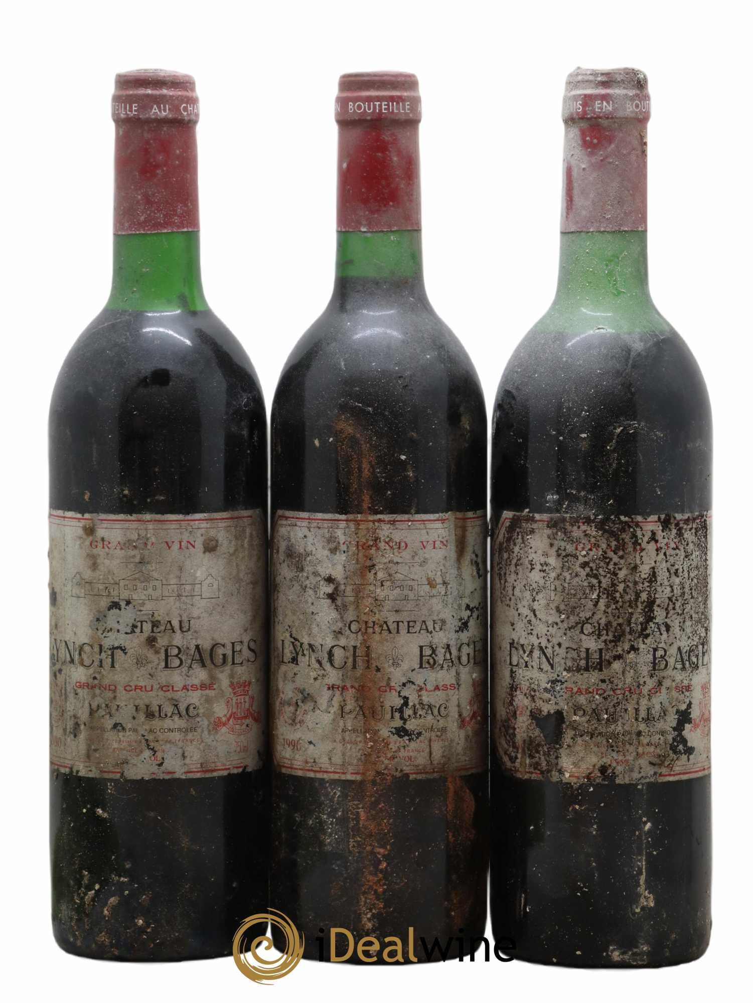 Château Lynch Bages 5ème Grand Cru Classé 1990 - Lot de 3 bouteilles - 0