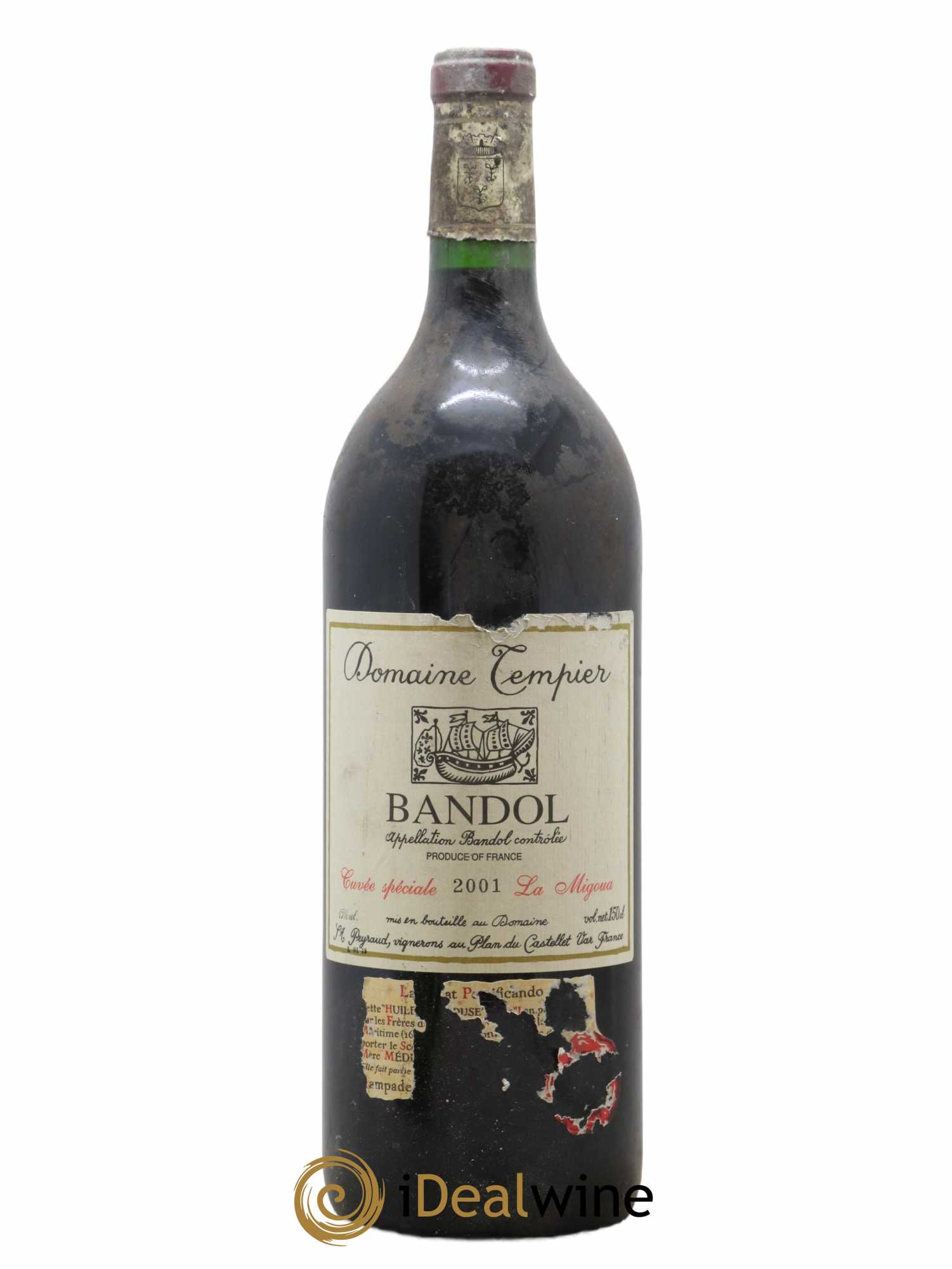 Bandol Domaine Tempier Cuvée La Migoua Famille Peyraud 2001 - Lot de 1 magnum - 0