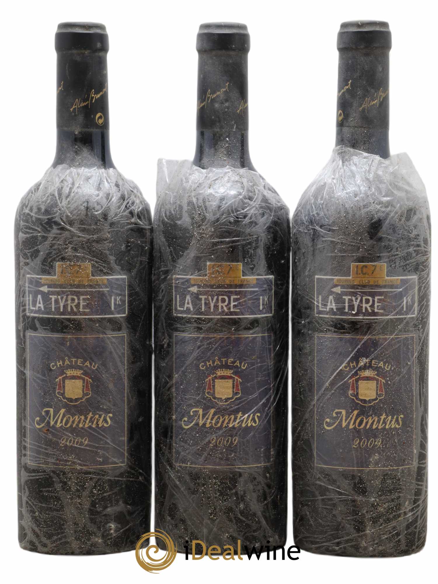 Madiran Château Montus-La Tyre Alain Brumont 2009 - Lot de 3 bouteilles - 0