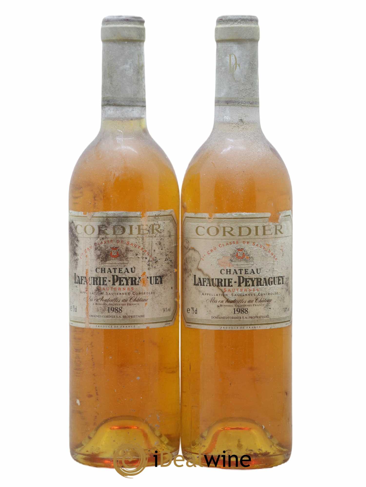 Château Lafaurie-Peyraguey 1er Grand Cru Classé 1988 - Lotto di 2 bottiglie - 0
