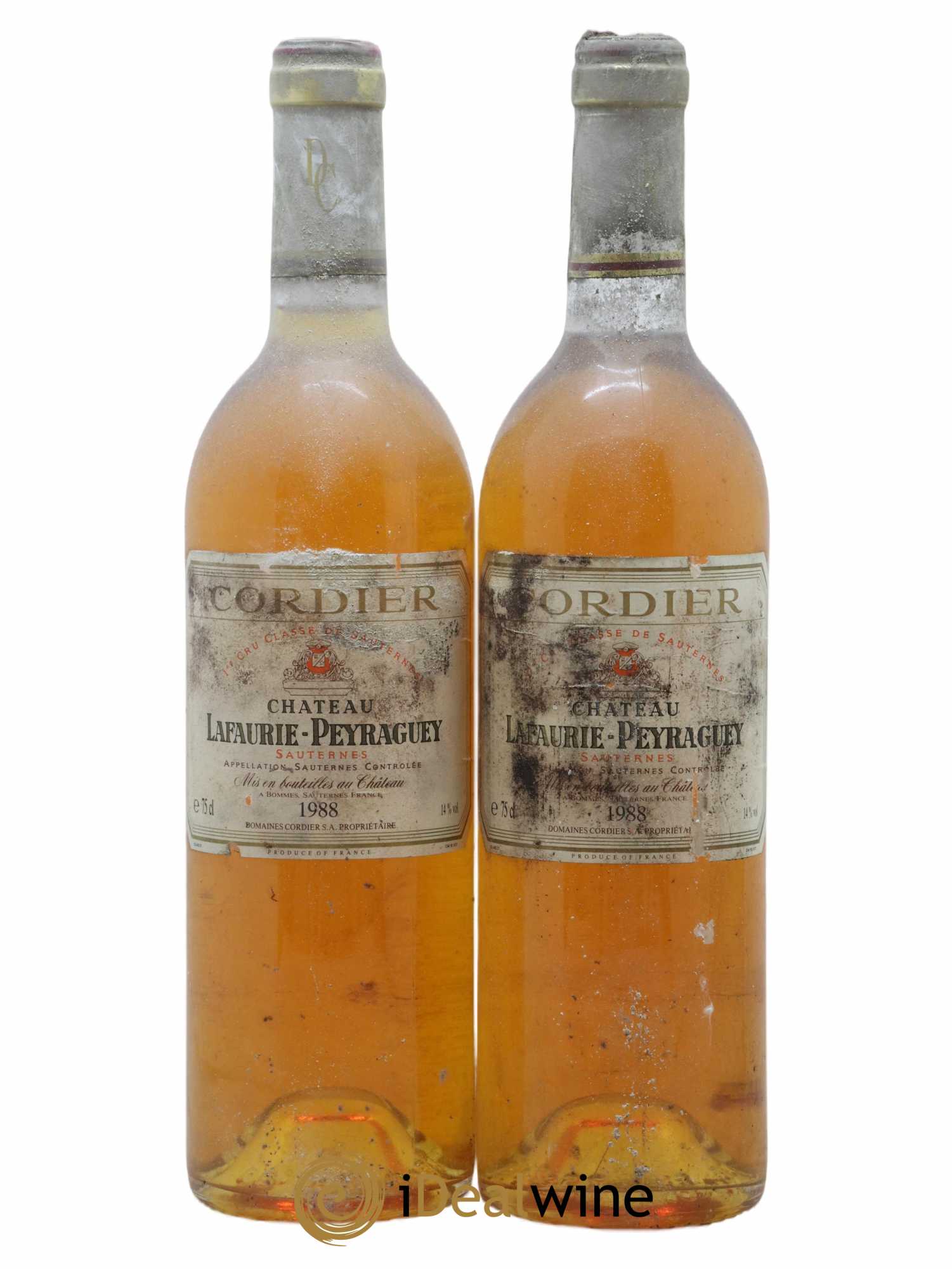 Château Lafaurie-Peyraguey 1er Grand Cru Classé 1988 - Lotto di 2 bottiglie - 0