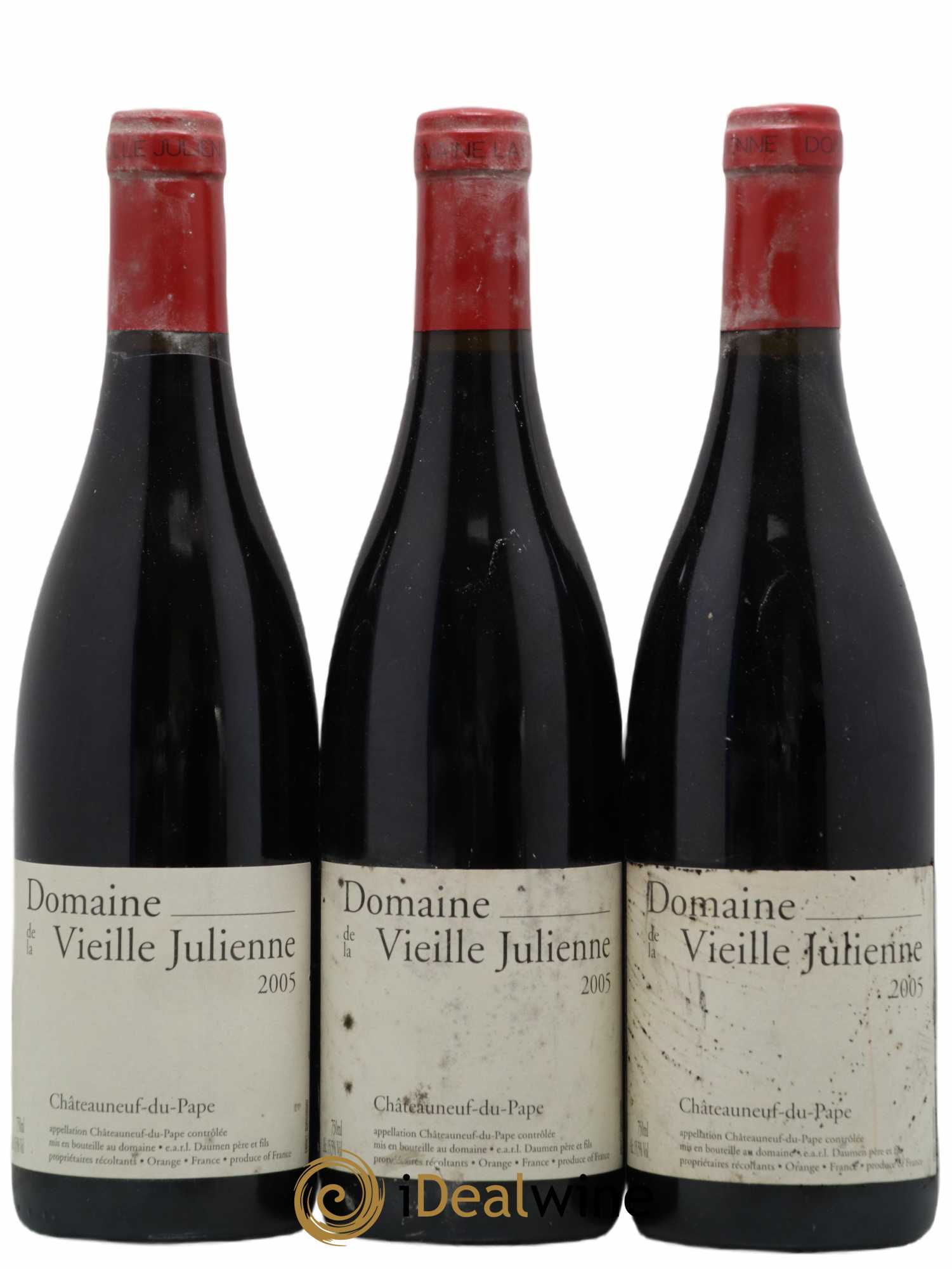 Châteauneuf-du-Pape Vieille Julienne (Domaine de la) Jean-Paul Daumen 2005 - Lot de 3 bouteilles - 0