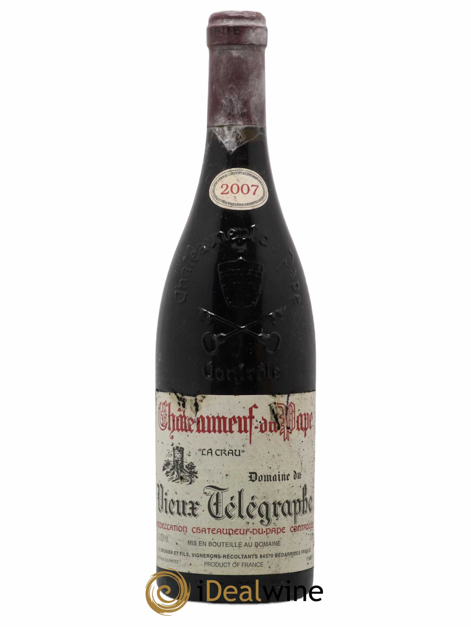 Châteauneuf-du-Pape Vieux Télégraphe (Domaine du) Vignobles Brunier 2007 - Lot de 1 bouteille - 0