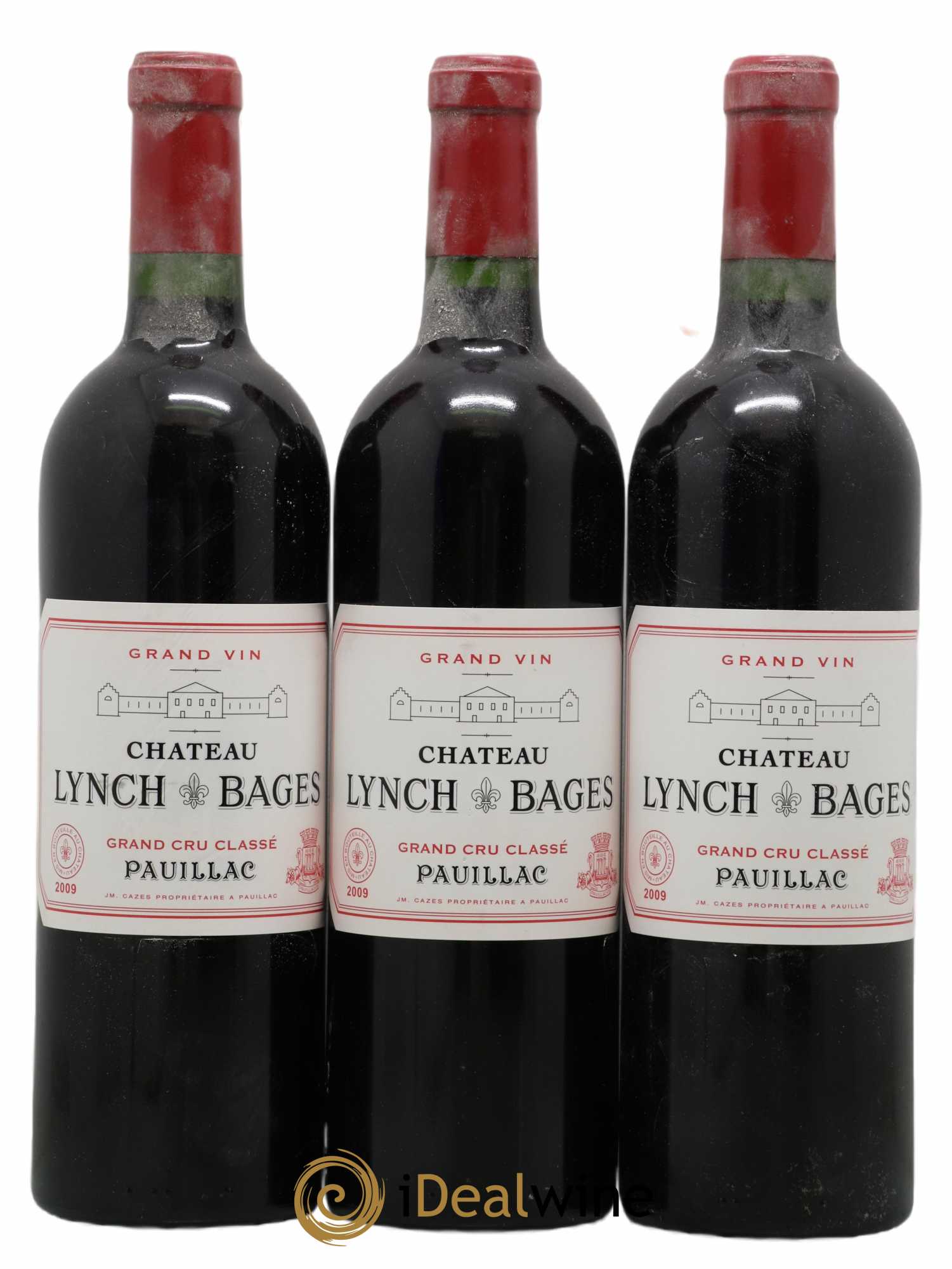 Château Lynch Bages 5ème Grand Cru Classé 2009 - Lot de 3 bouteilles - 0