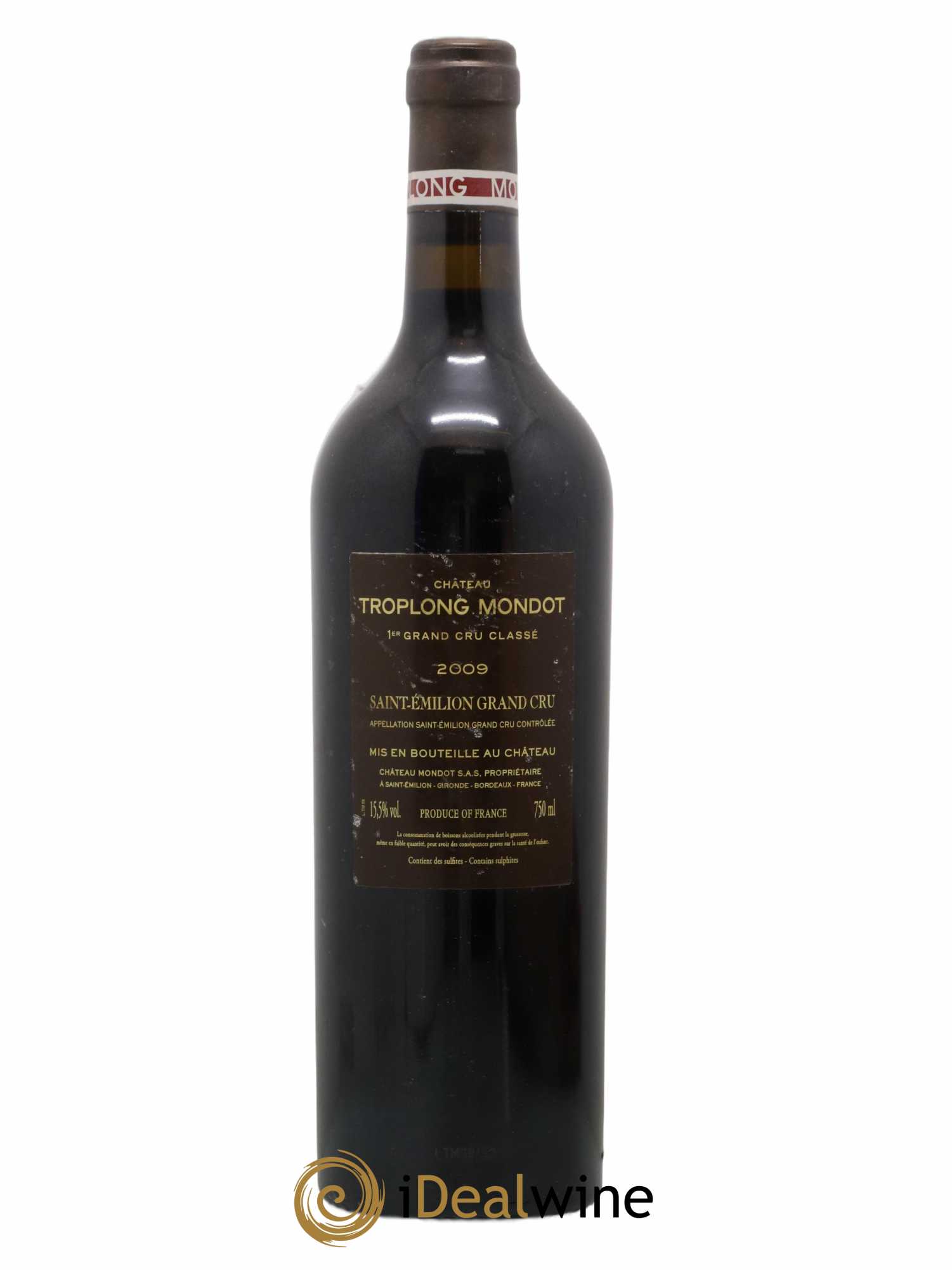 Château Troplong Mondot 1er Grand Cru Classé B 2009 - Lot de 1 bouteille - 1