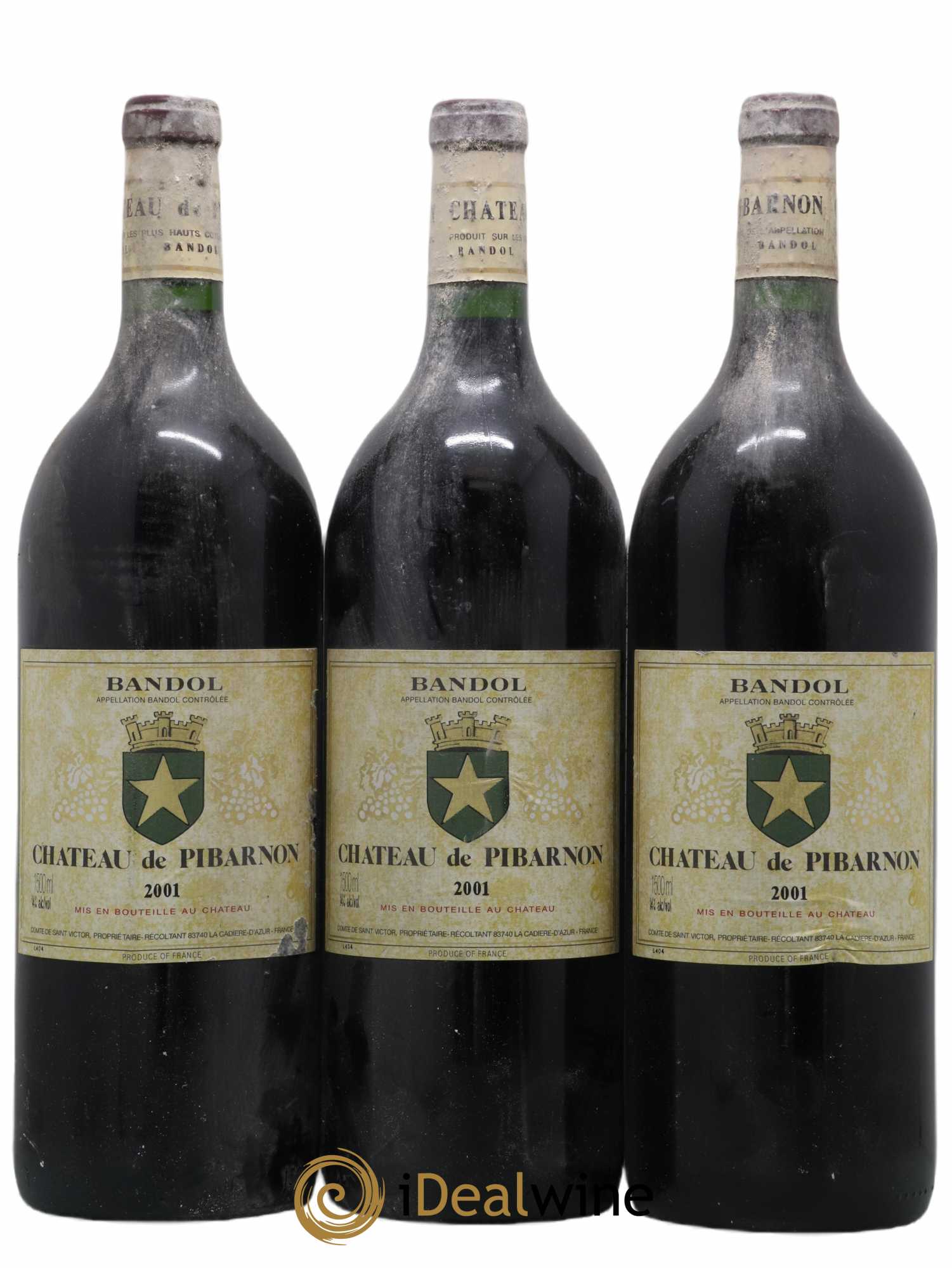 Bandol Château de Pibarnon Comte de Saint-Victor 2001 - Lot de 3 magnums - 0