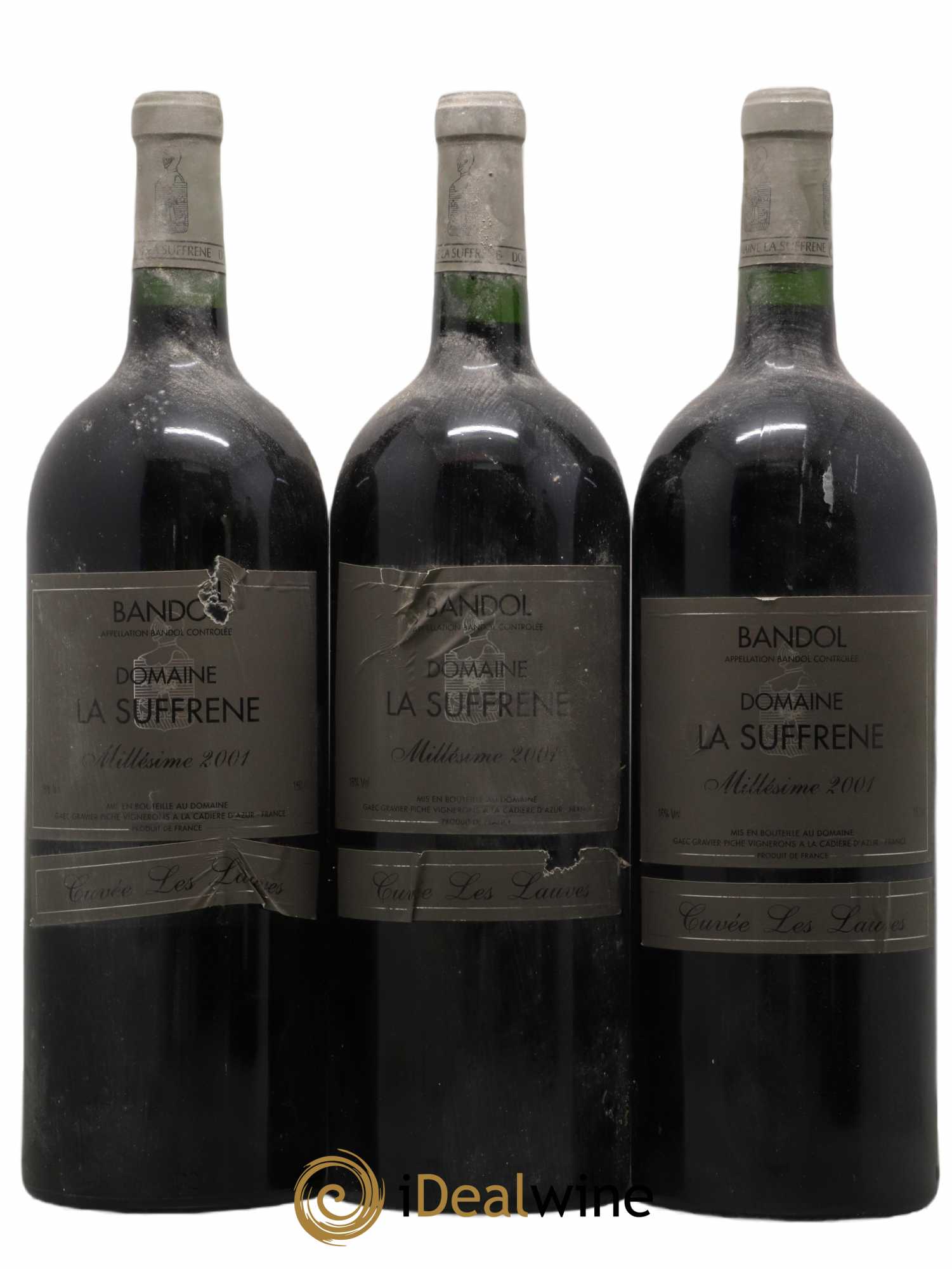 Bandol Domaine La Suffrene Cuvée des Lauves 2001 - Lot de 3 magnums - 0