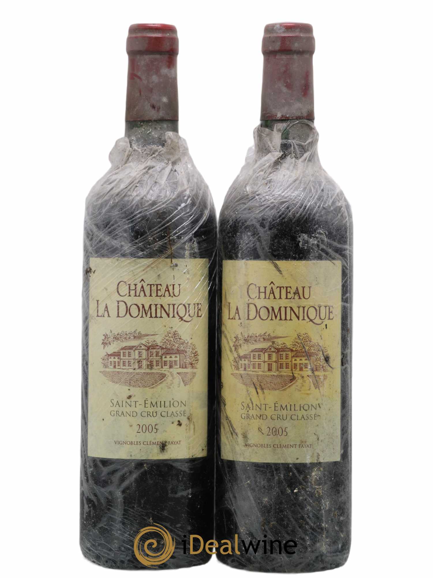 Château la Dominique Grand Cru Classé 2005 - Lot of 2 bottles - 0