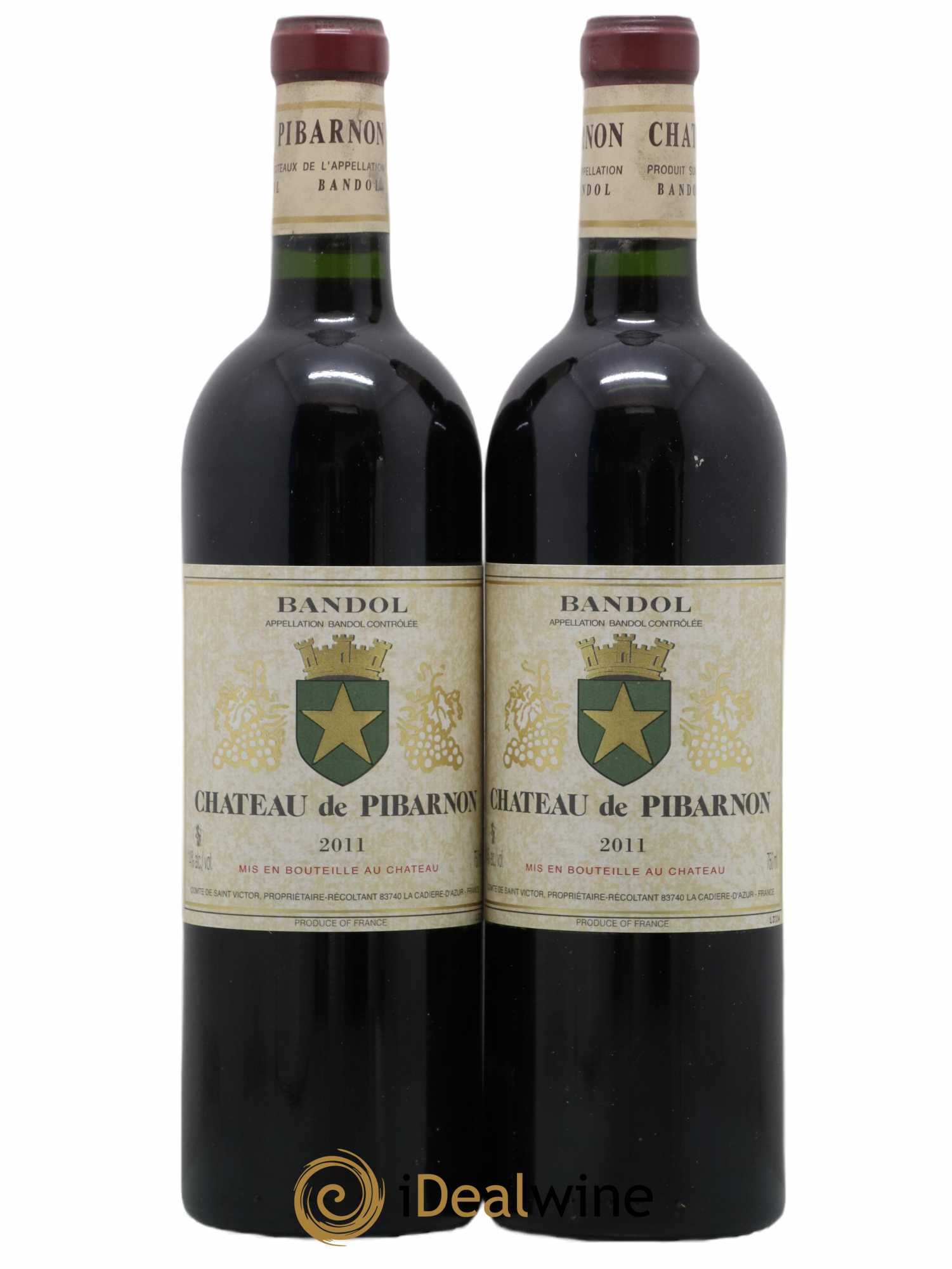 Bandol Château de Pibarnon Comte de Saint-Victor 2011 - Lot de 2 bouteilles - 0