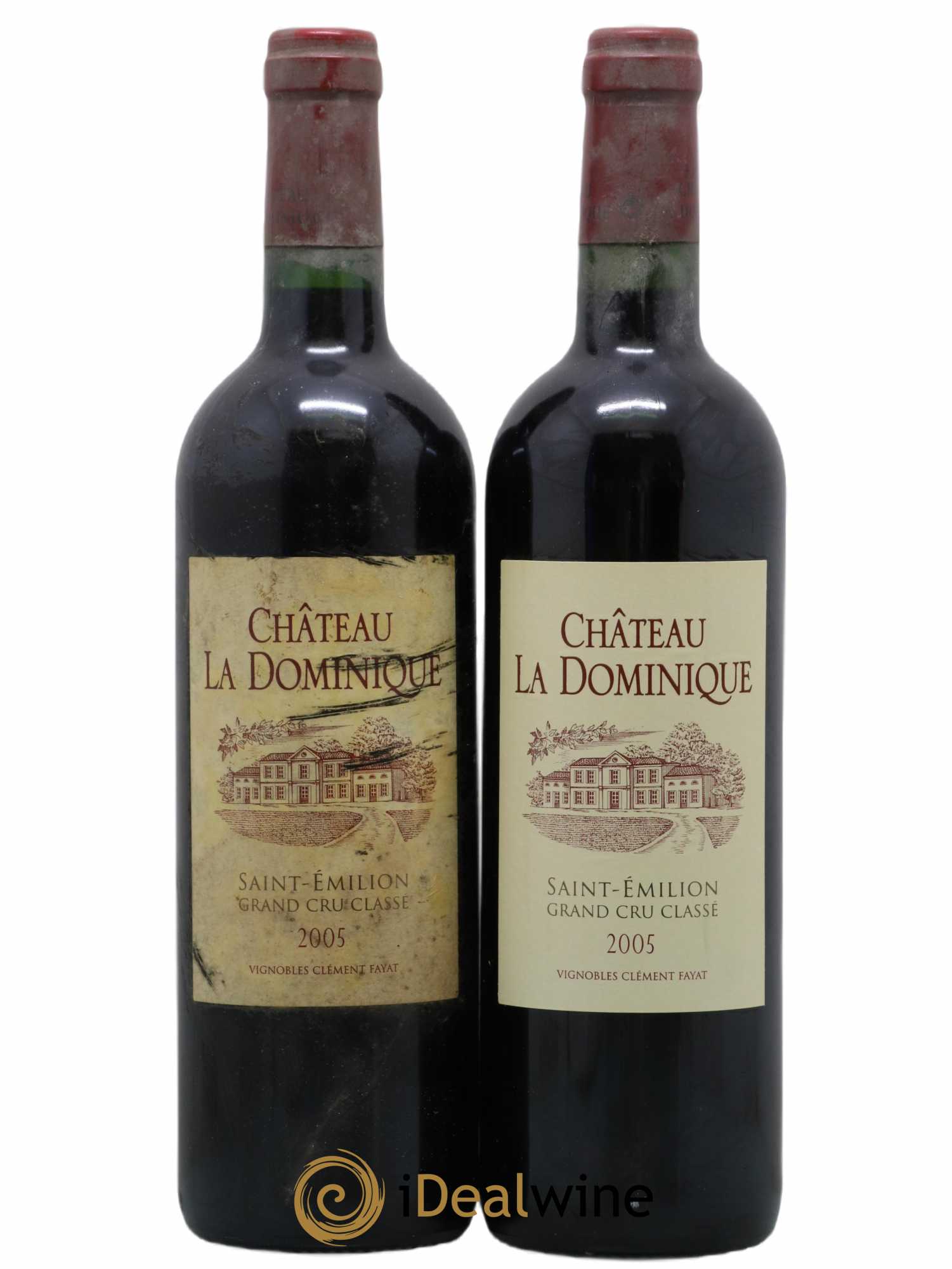 Château la Dominique Grand Cru Classé 2005 - Lot de 2 bouteilles - 0