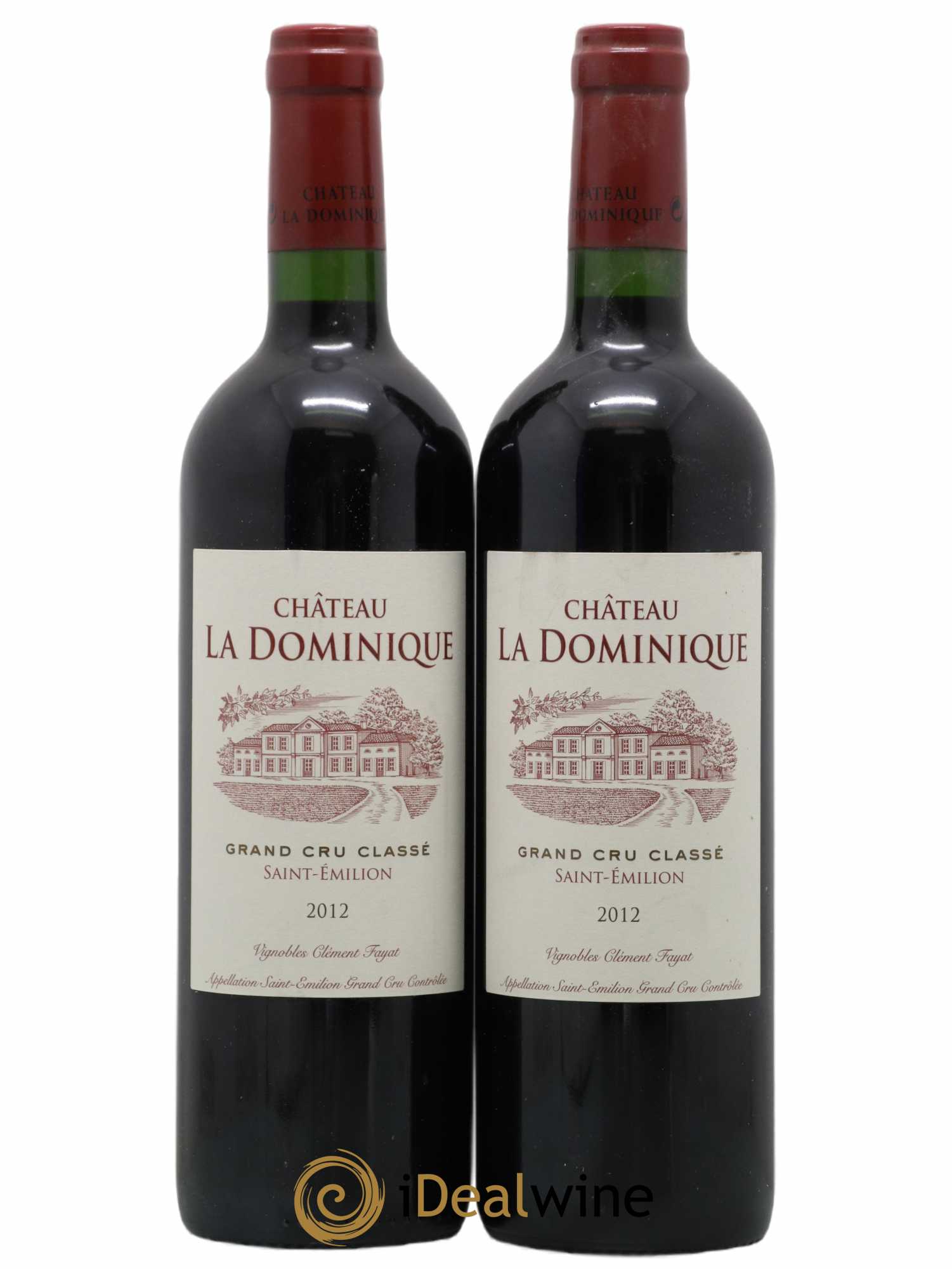 Château la Dominique Grand Cru Classé 2012 - Lot de 2 bouteilles - 0