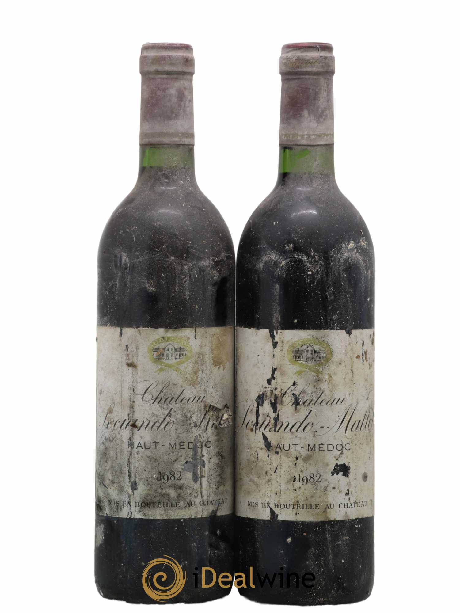 Château Sociando Mallet 1982 - Lot de 2 bouteilles - 0