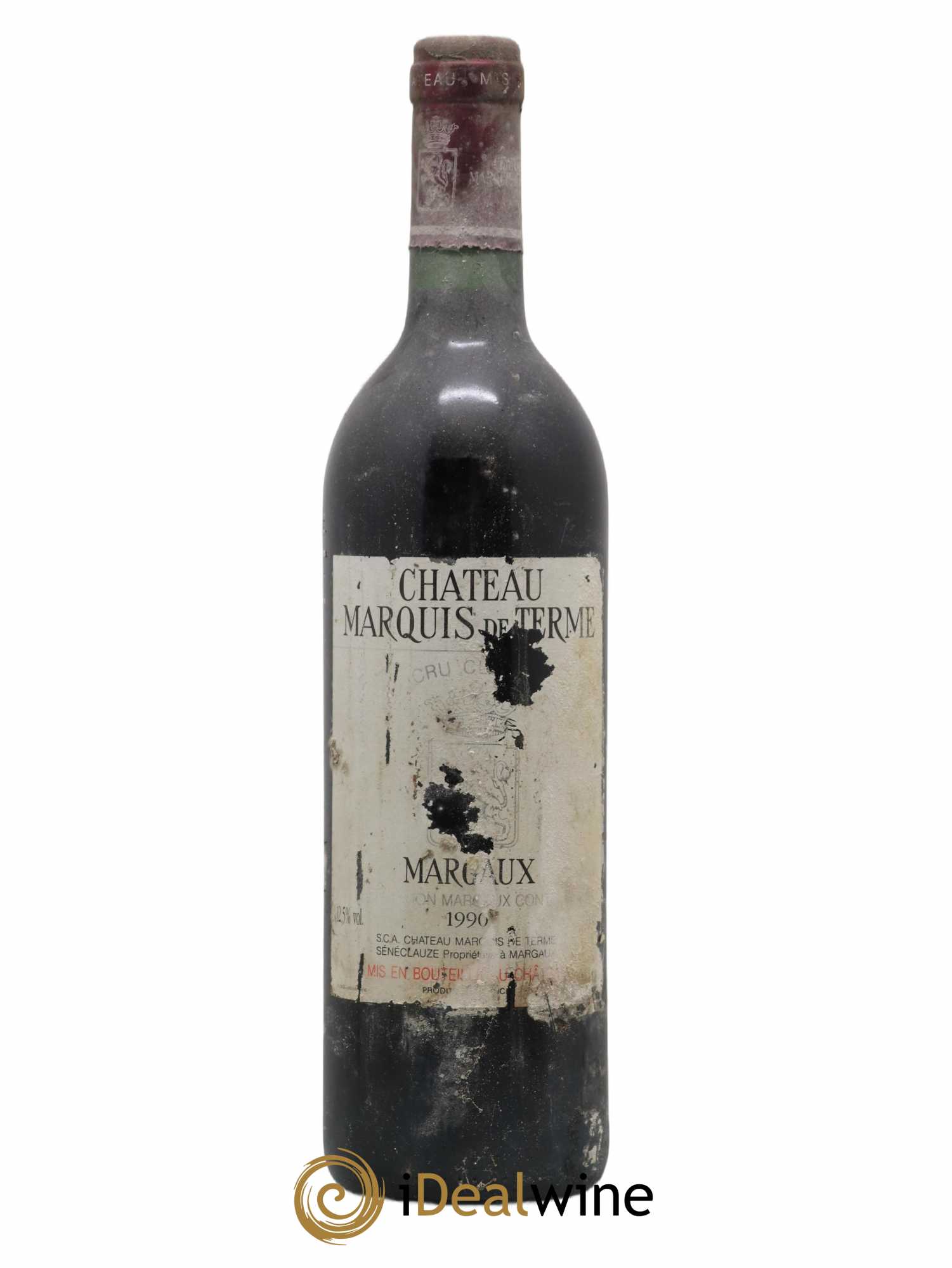 Château Marquis de Terme 4ème Grand Cru Classé 1990 - Lot de 1 bouteille - 0
