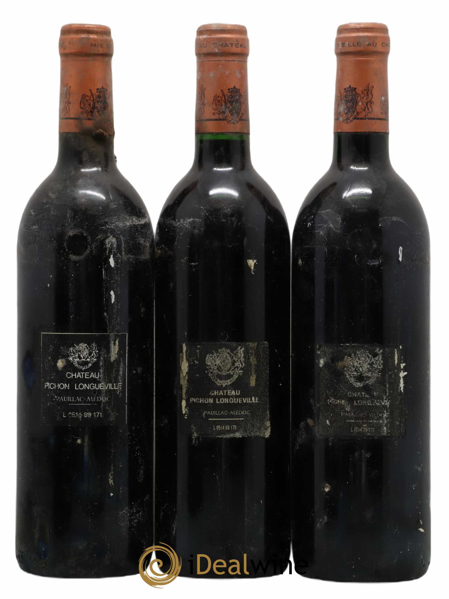 Pichon Longueville Baron 2ème Grand Cru Classé 1989 - Lot de 3 bouteilles - 1
