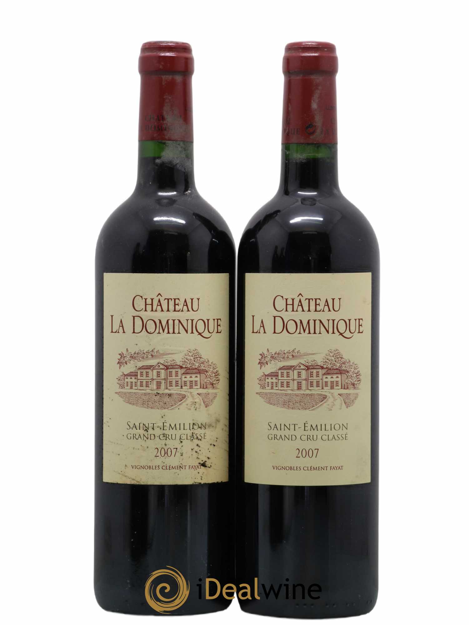 Château la Dominique Grand Cru Classé 2007 - Lot de 2 bouteilles - 0