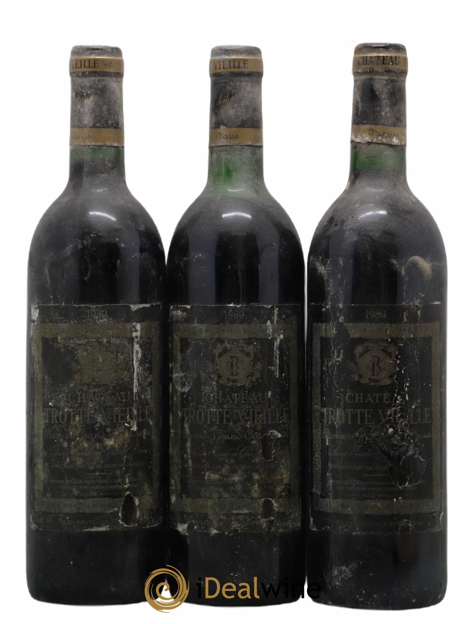 Château Trotte Vieille 1er Grand Cru Classé B 1989 - Lot de 3 bouteilles - 0