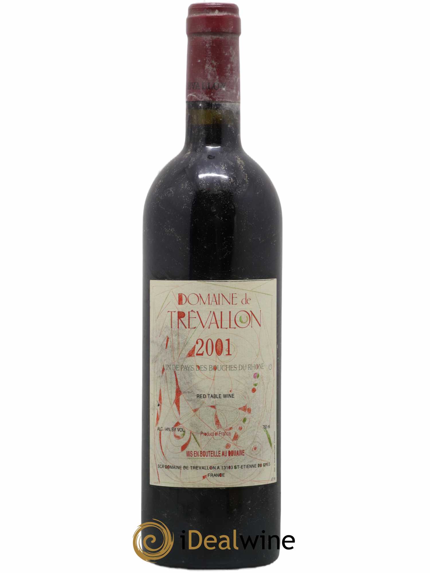 VDP Bouches du Rhône Trévallon (Domaine de) Eloi Dürrbach 2001 - Lot de 1 bouteille - 0