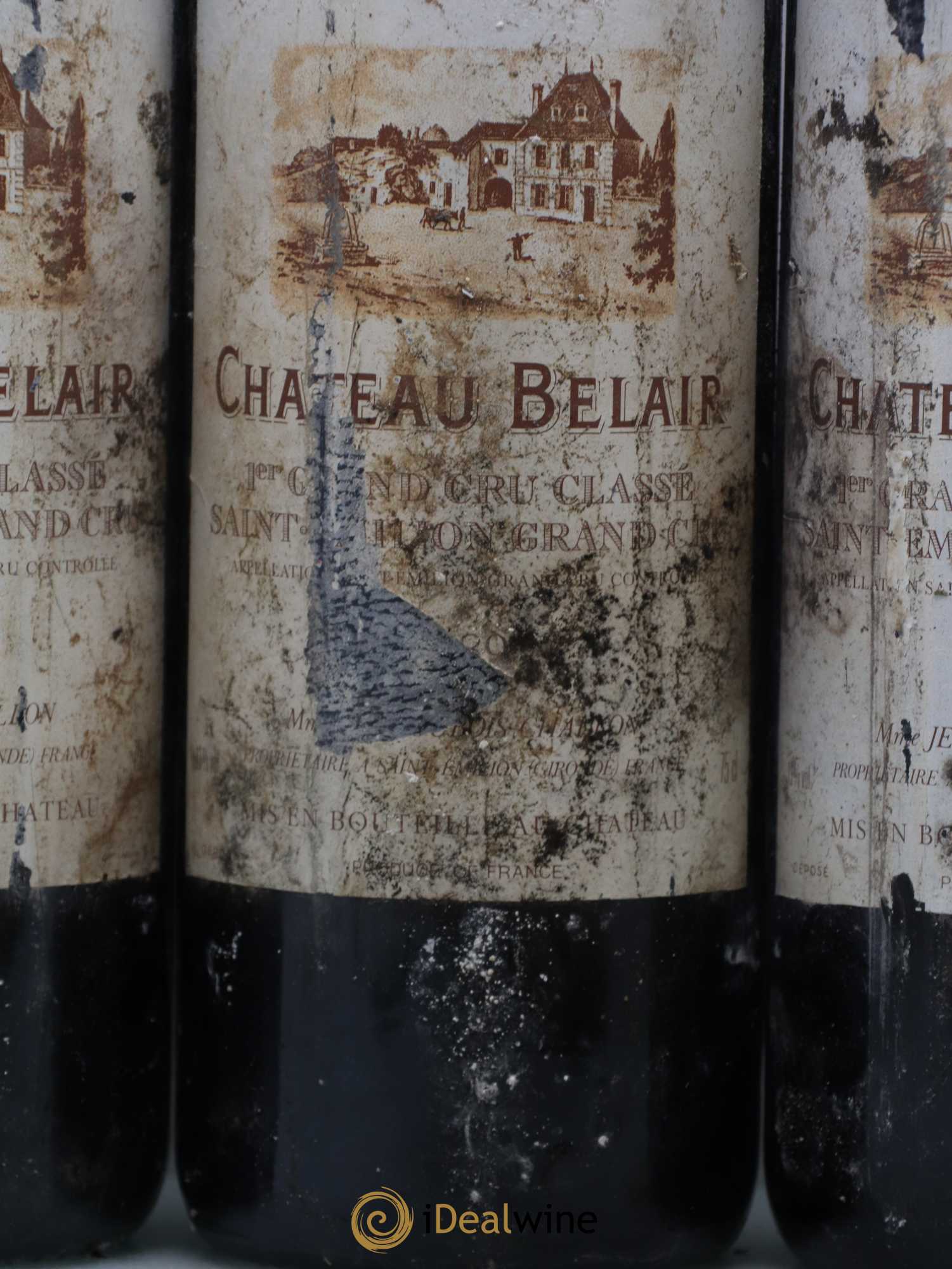 Château Belair (Belair-Monange) 1er Grand Cru Classé B 1989 - Lot de 3 bouteilles - 1