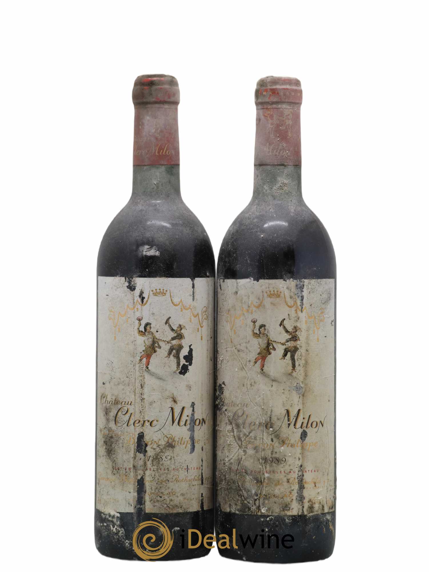 Château Clerc Milon 5ème Grand Cru Classé 1989 - Lot de 2 bouteilles - 0