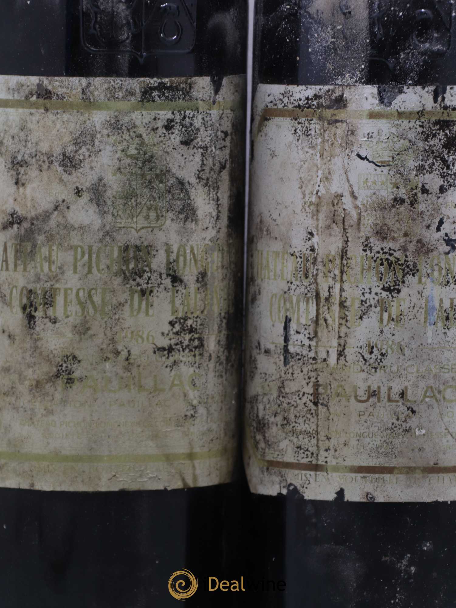 Château Pichon Longueville Comtesse de Lalande 2ème Grand Cru Classé 1986 - Lot de 2 bouteilles - 1