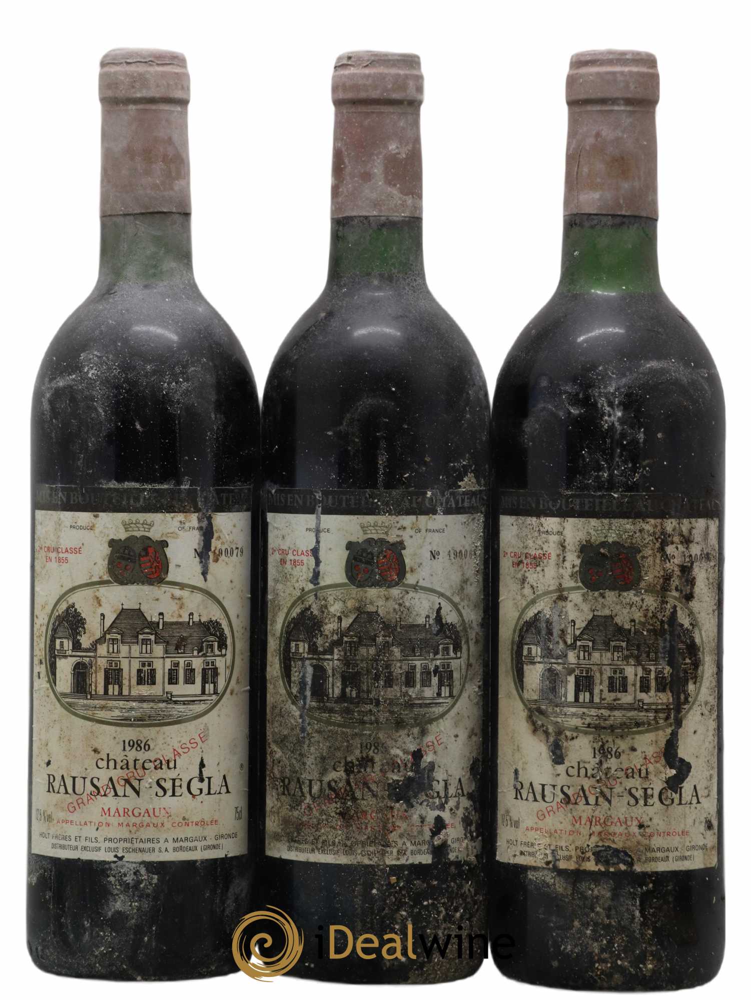 Château Rauzan Ségla Grand Cru Classé 1986 - Lot de 3 bouteilles - 0