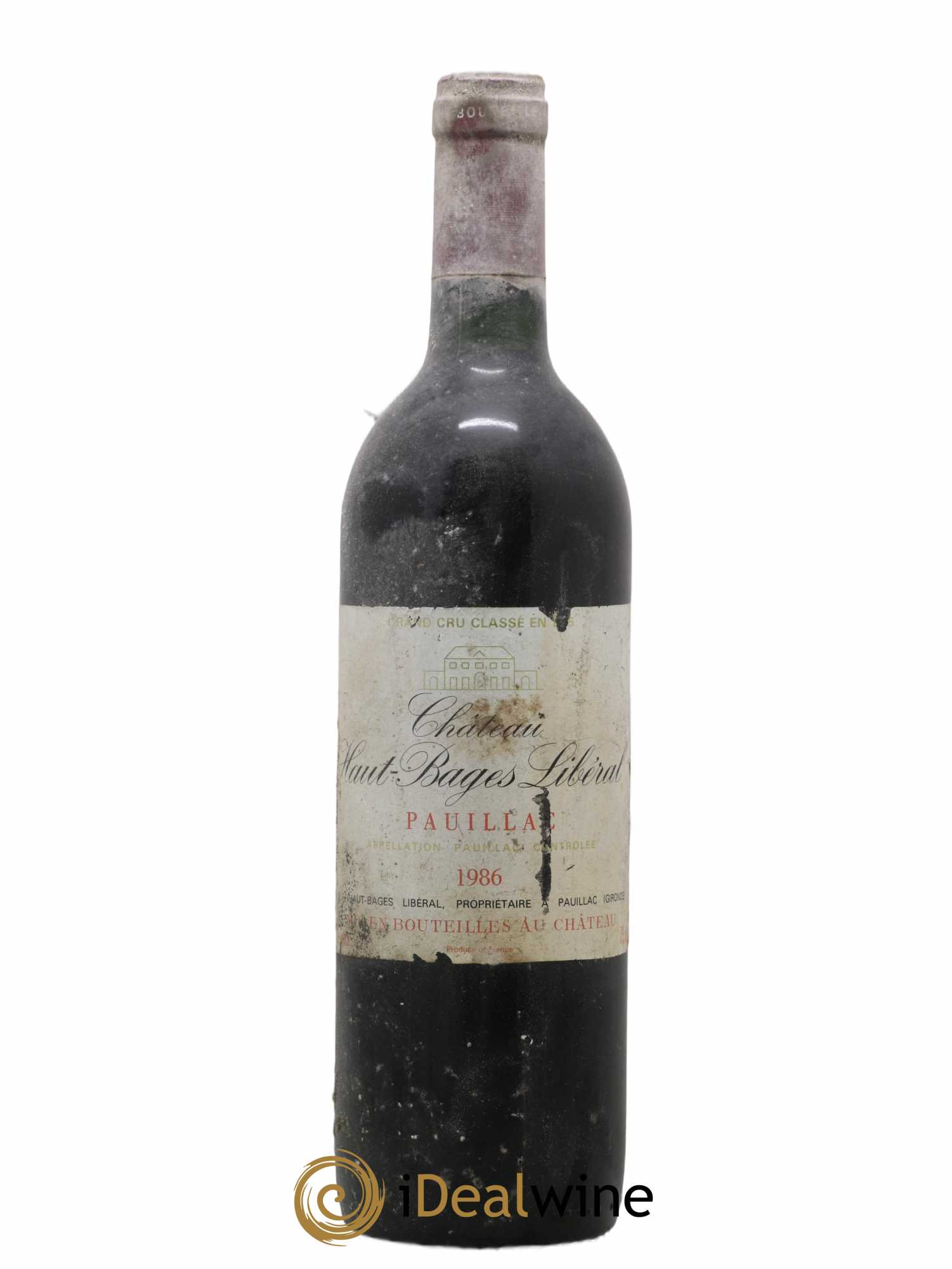 Château Haut Bages Libéral 5ème Grand Cru Classé 1986 - Lot de 1 bouteille - 0