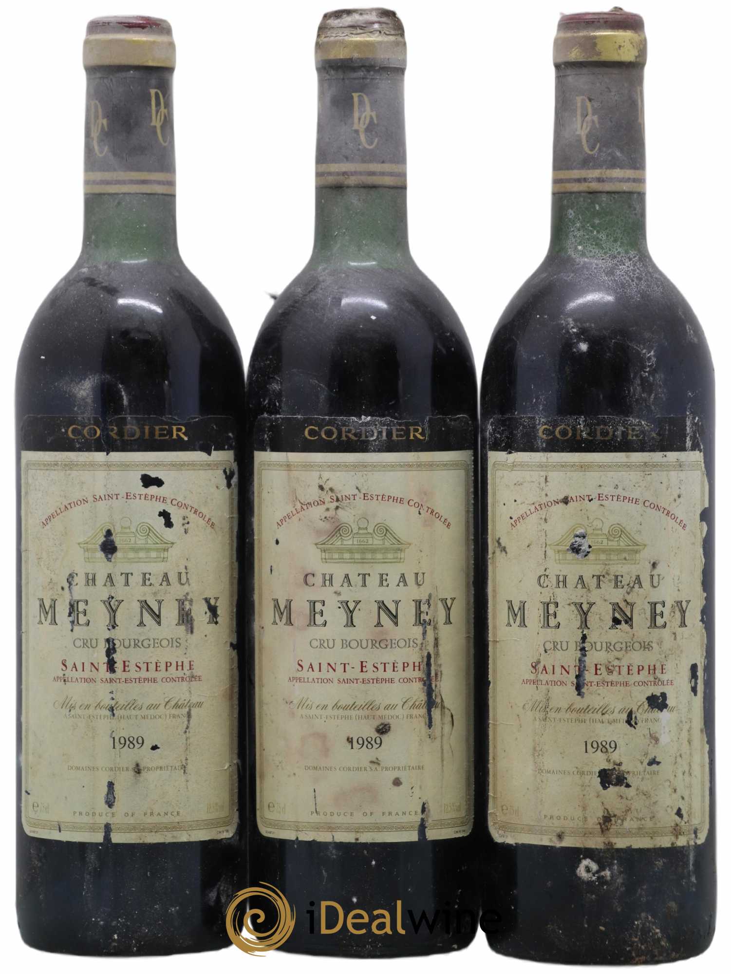 Château Meyney 1989 - Lot de 3 bouteilles - 0