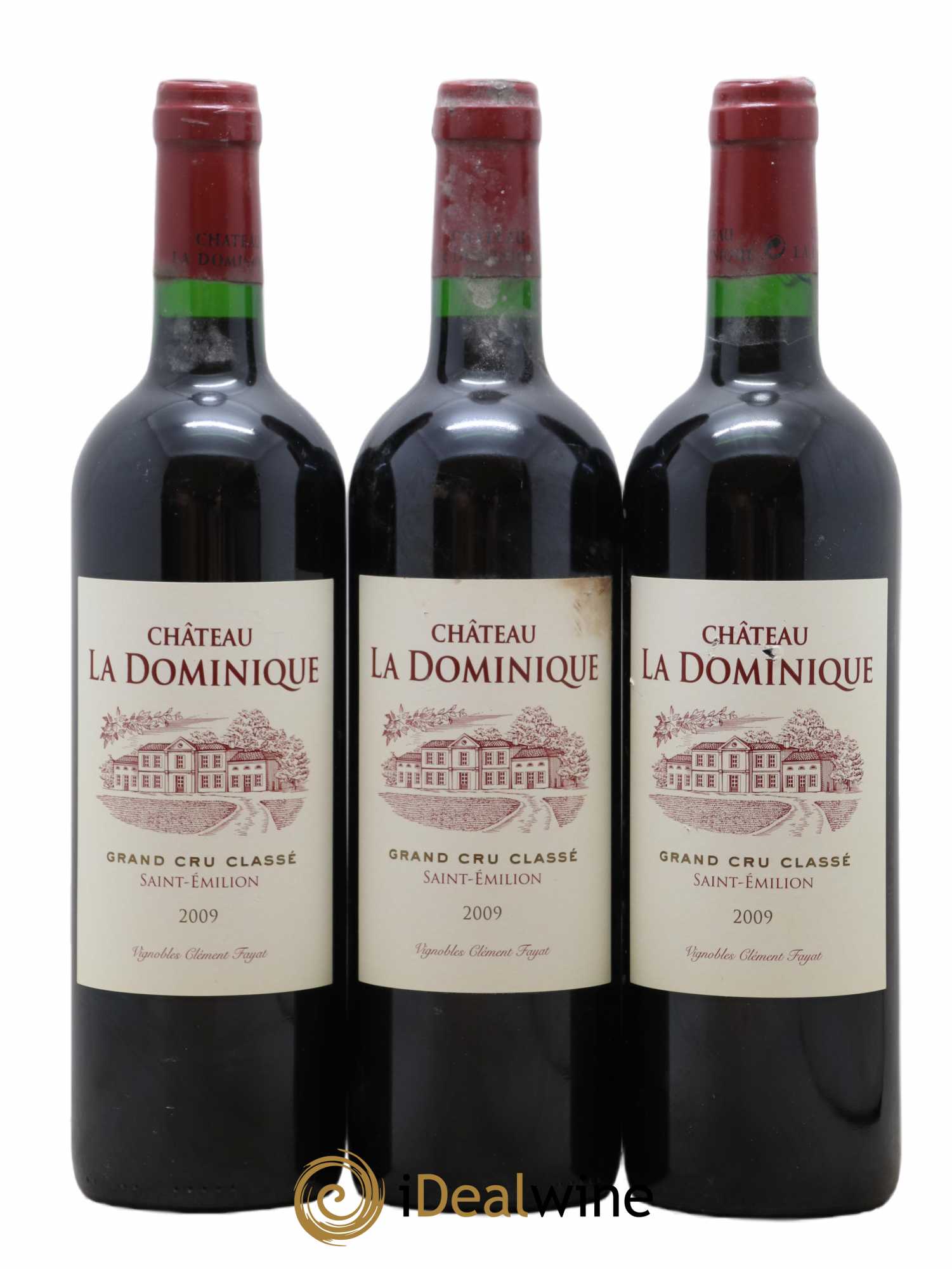 Château la Dominique Grand Cru Classé 2009 - Lot de 3 bouteilles - 0