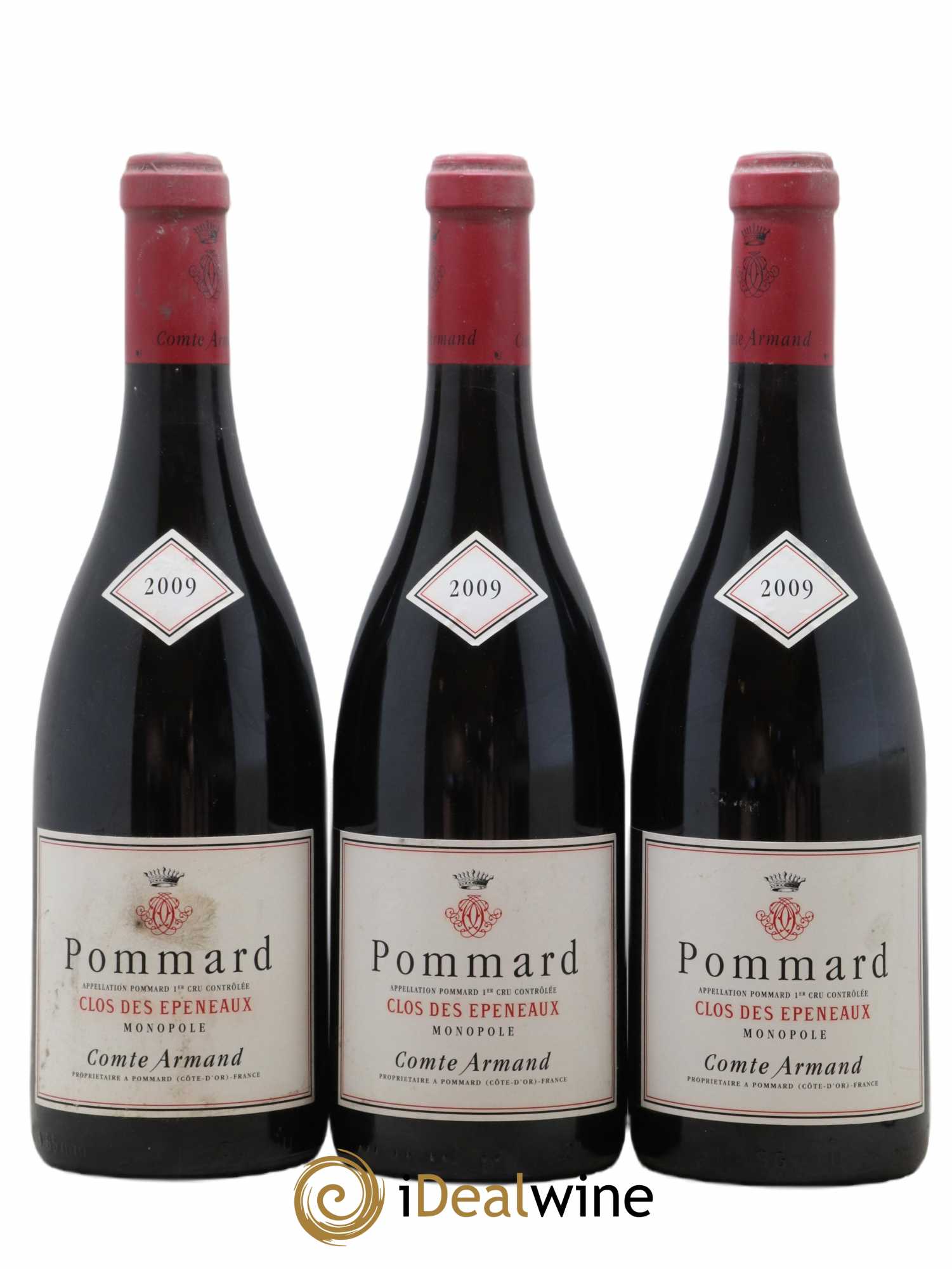 Pommard 1er Cru Clos des Epeneaux Comte Armand 2009 - Lot de 3 bouteilles - 0