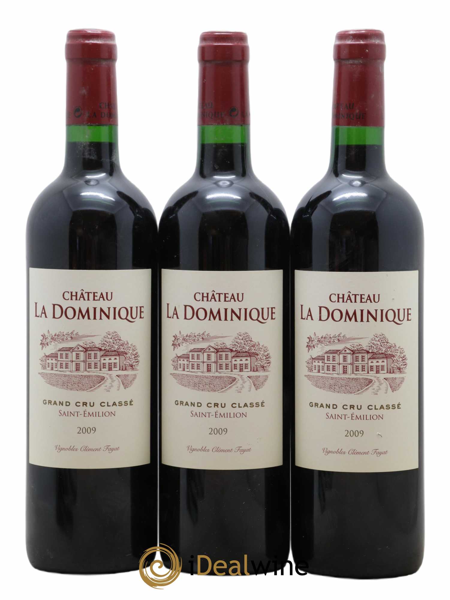 Château la Dominique Grand Cru Classé 2009 - Lot de 3 bouteilles - 0